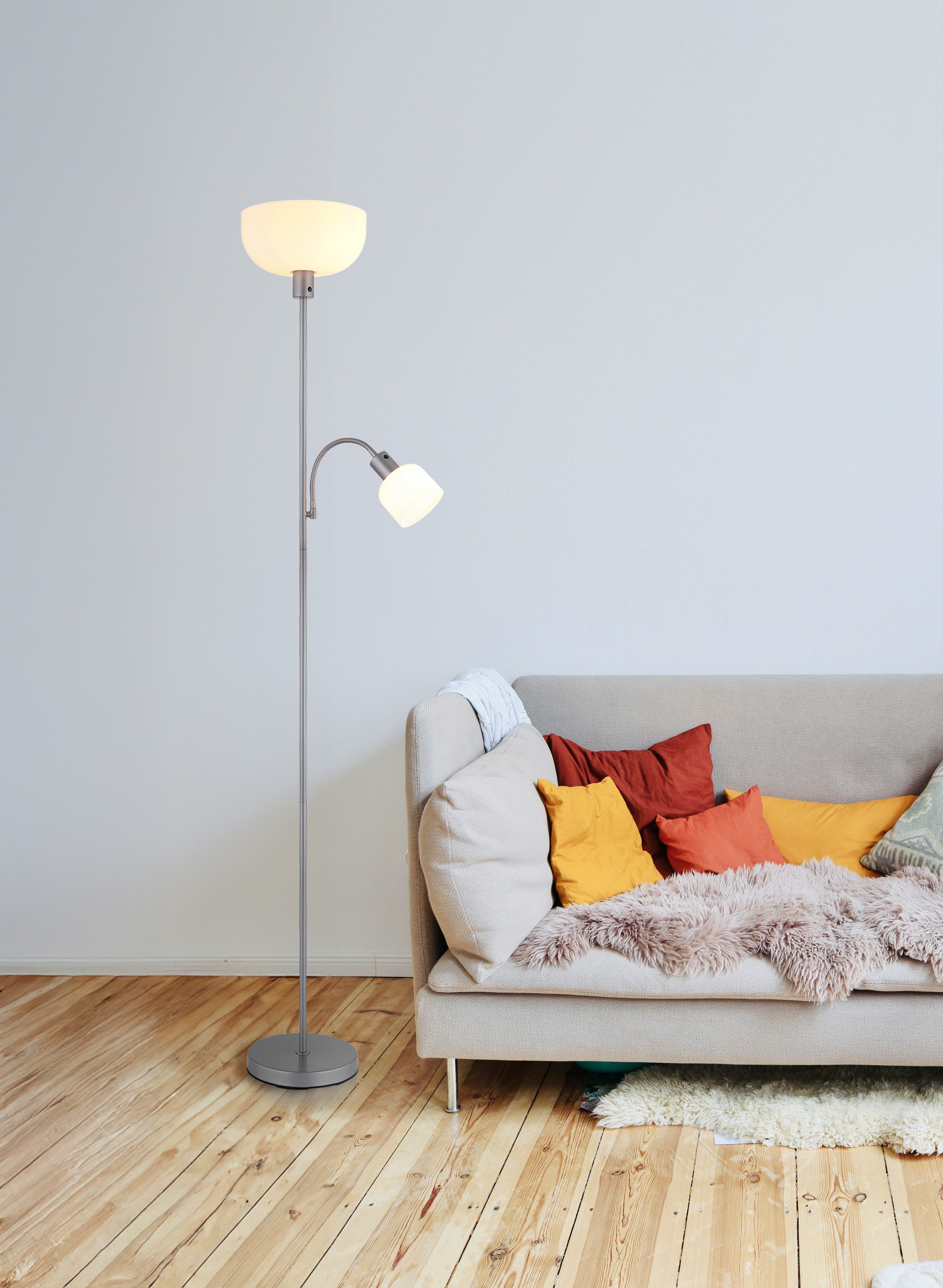 GLOBO LIGHTING Stehlampe HINTON, ohne Leuchtmittel, Stehlampe Wohnzimmer Schlafzimmer Flur Design-Leuchte