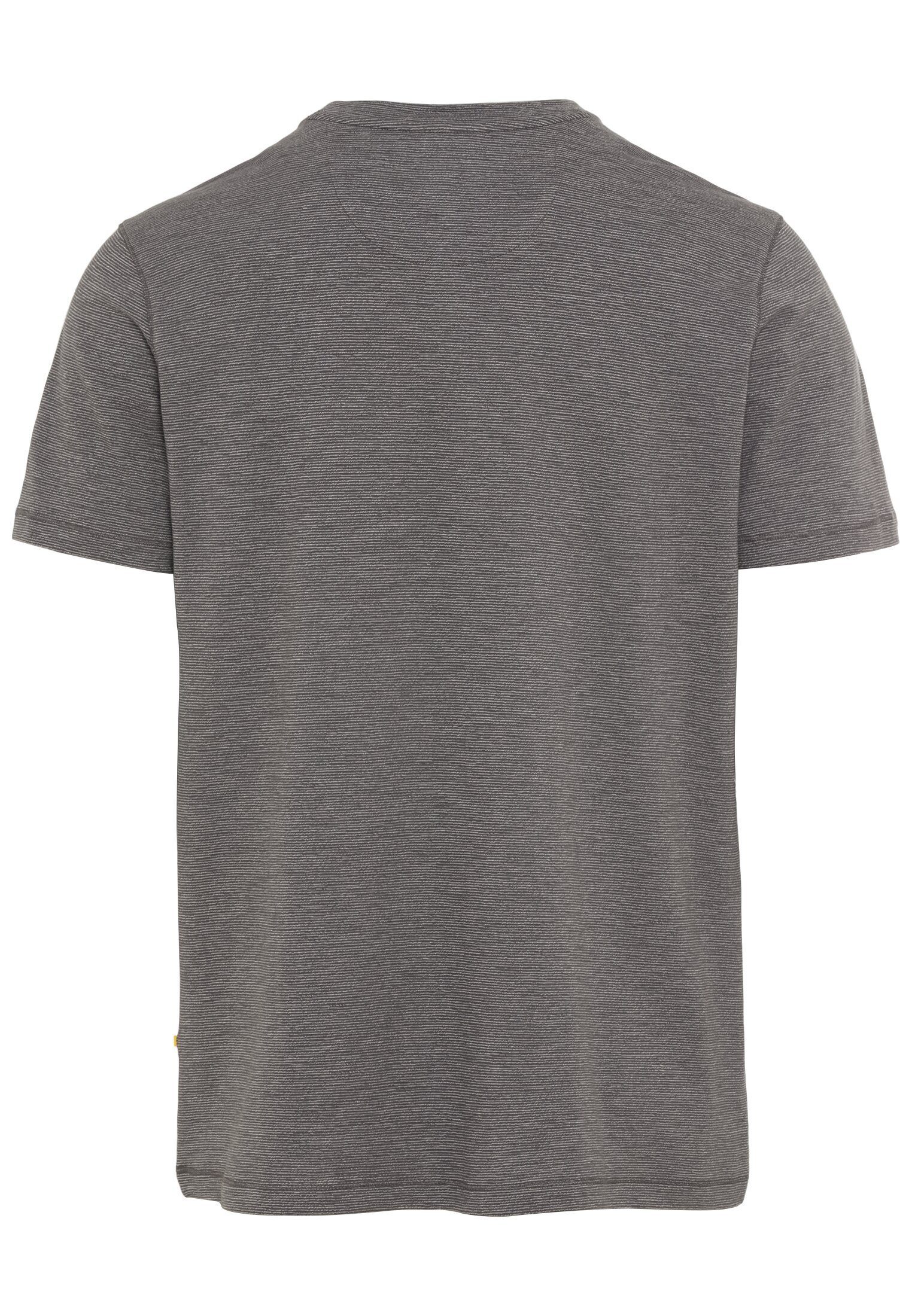 mit T-Shirt Grau camel feinem Streifenmuster active