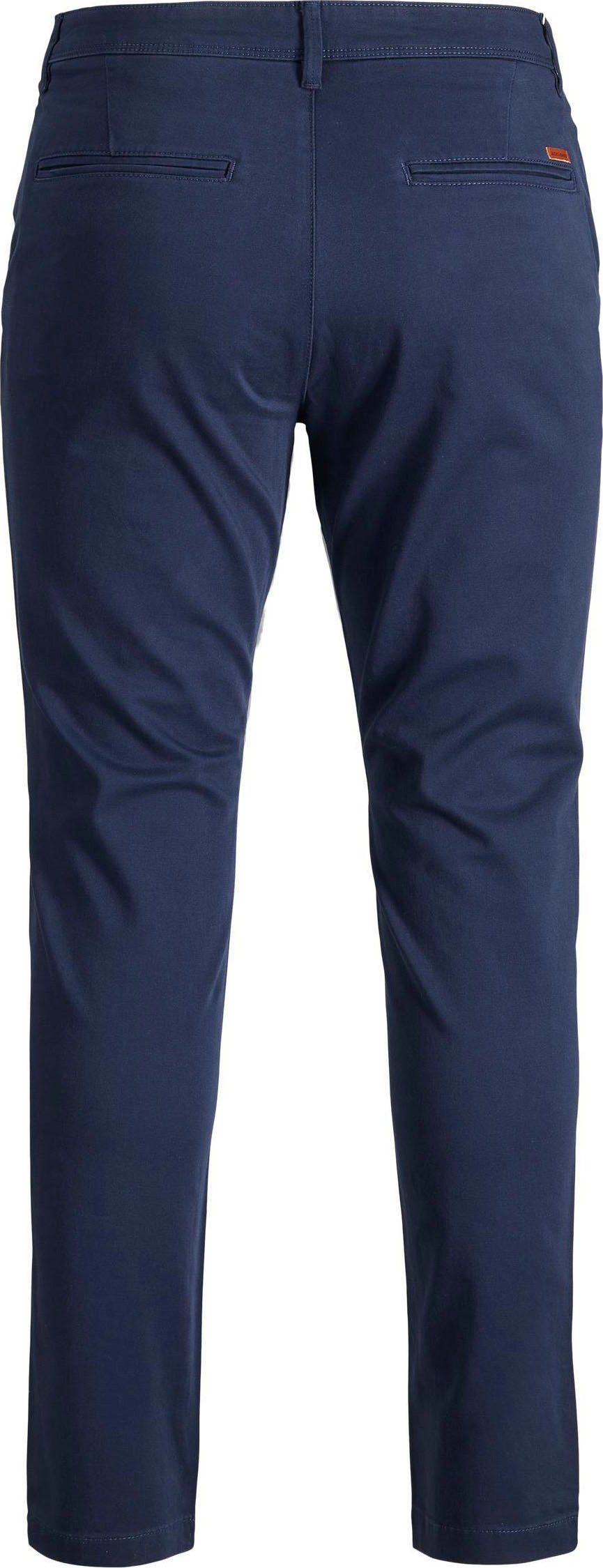 Jack & Jones Junior Chinos JPSTMARCO bequem, elastisch, pflegeleicht unifarben, casual, slim fit, Web