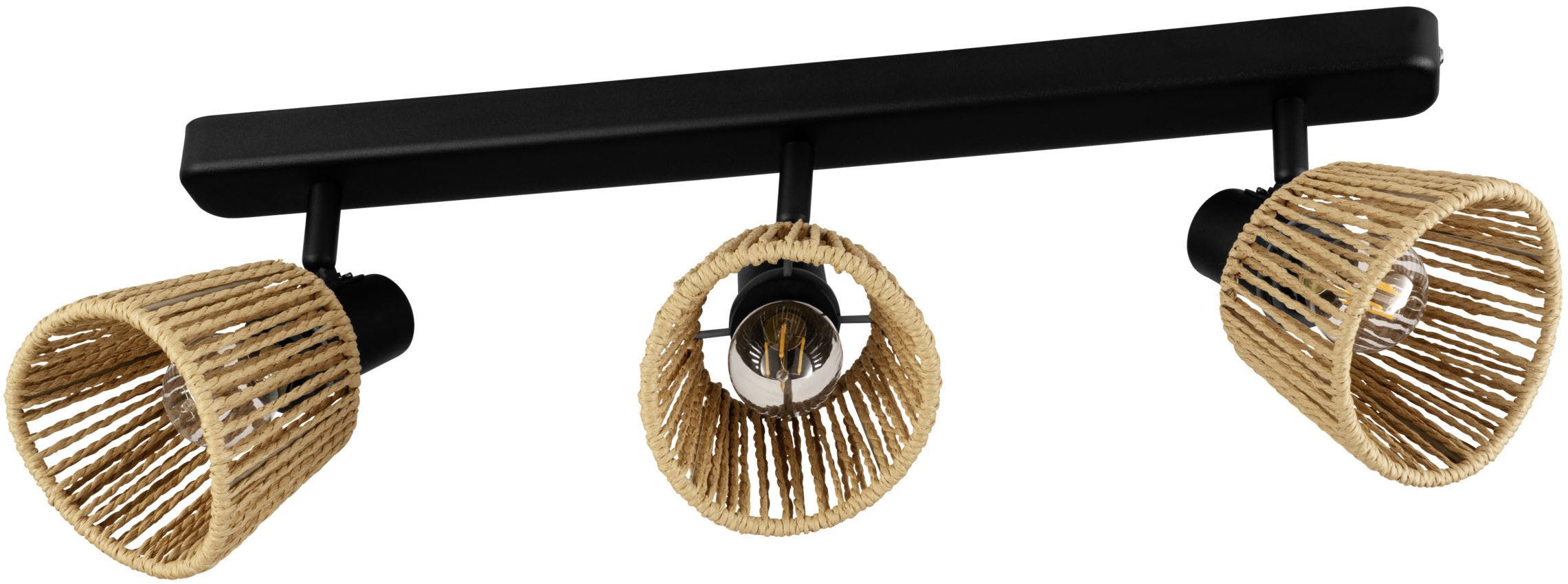 EGLO Deckenleuchte KEELBY Spotlampe - Stahl - E14 - 3X40W - IP20, ohne Leuchtmittel, Deckenlampe, Deckenstrahler, Strahler, L52 x B4,5 x H14 cm