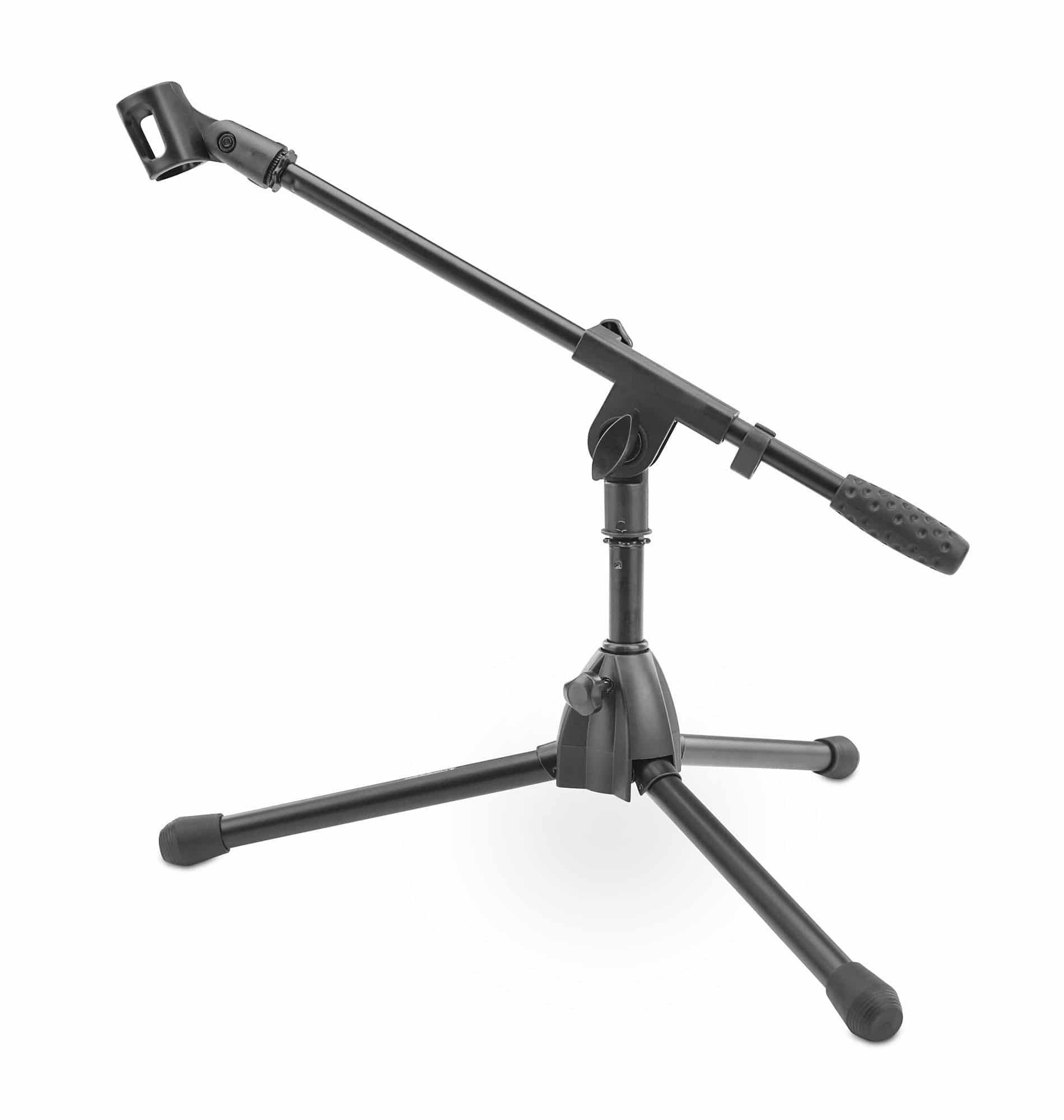 Mikrofonständer Mikrofon-Tischstativ niedrig mit Galgen, max. Höhe: 70 cm