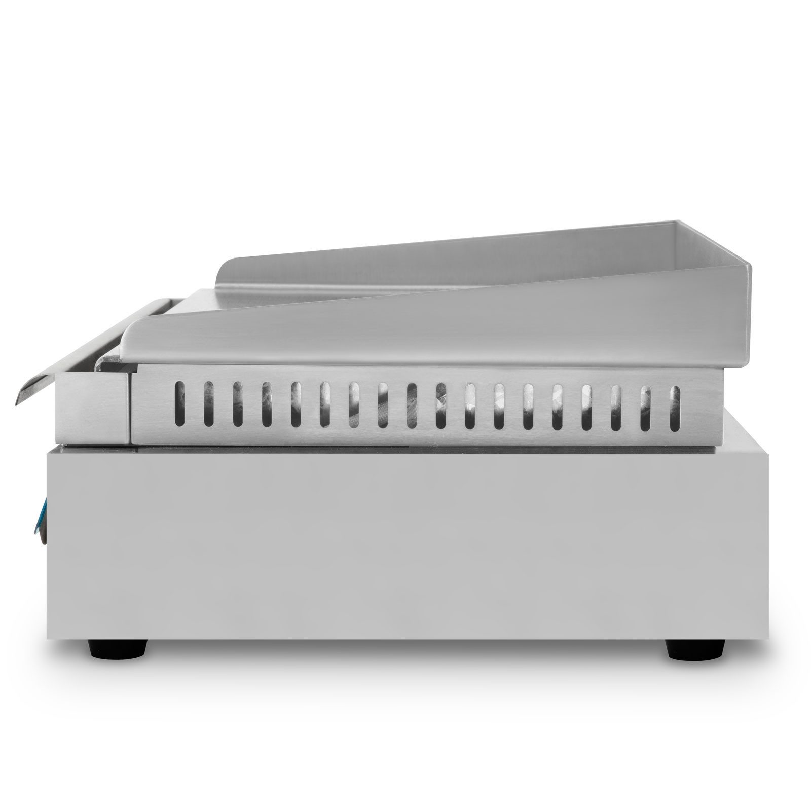 vertes Tischgrill Grillplatte Bratplatte Plancha Grill Elektrisch 1400W, 1400 W, Edelstahl Grillfläche Glatt 32x26cm