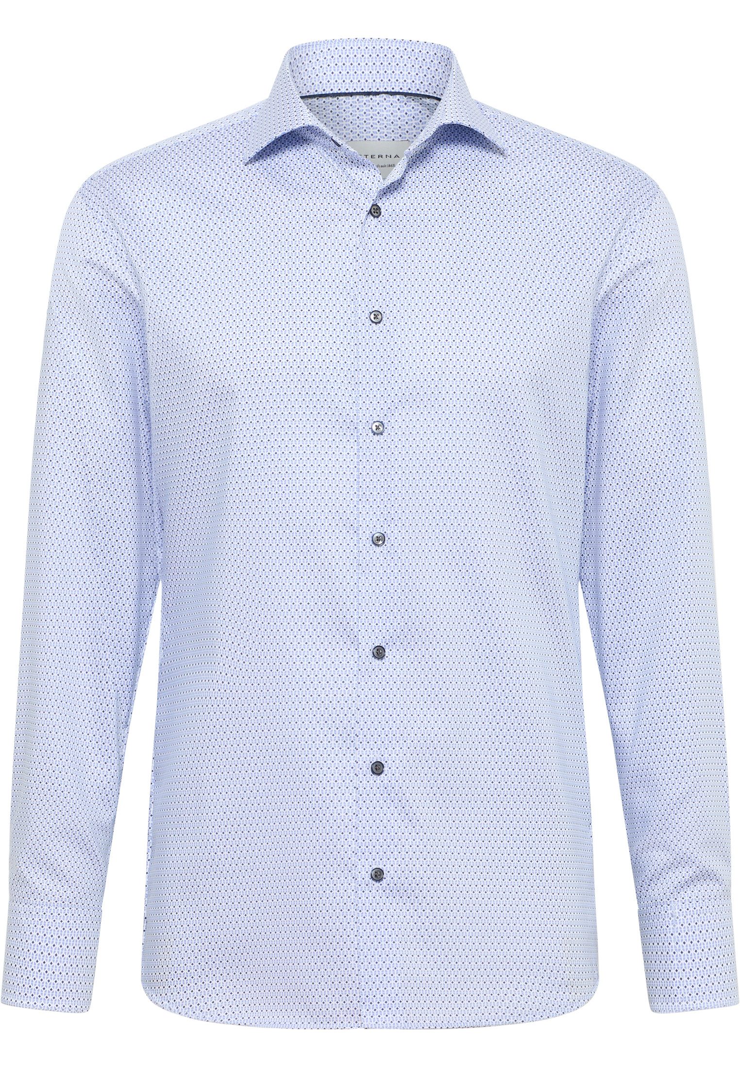 Businesshemd – Minimal Print – Twill Langarm Businesshemd