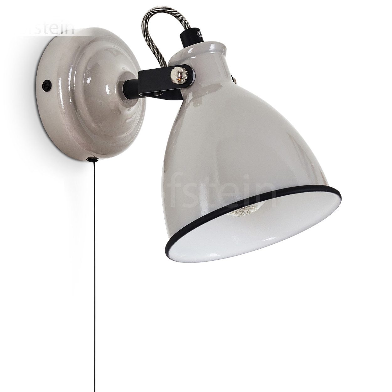 hofstein Wandleuchte »Spadacenta« Wandlampe, Metall, Grau günstig online kaufen