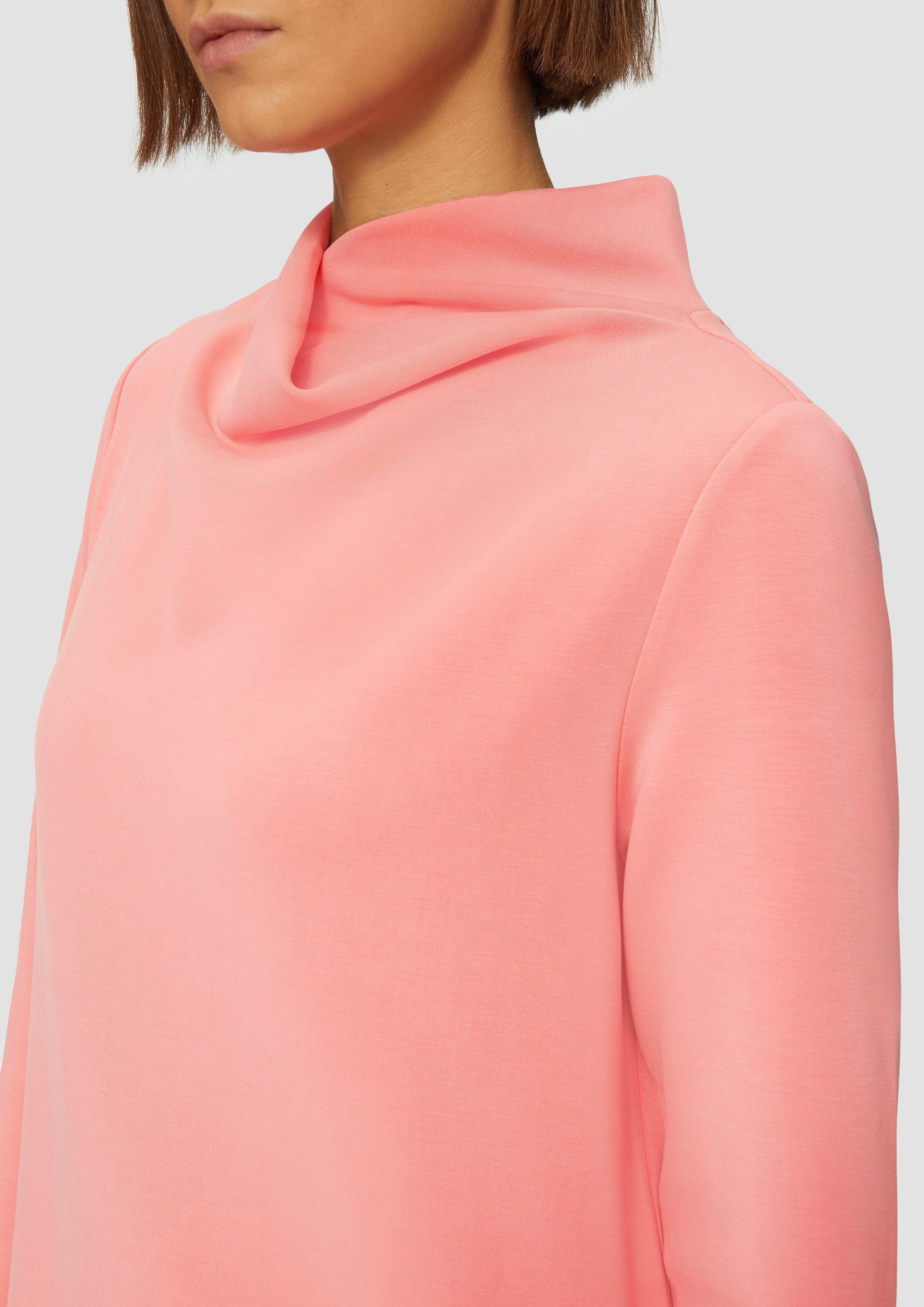 s.Oliver Minikleid Scuba-Kleid mit Wasserfallkragen und günstig online kaufen