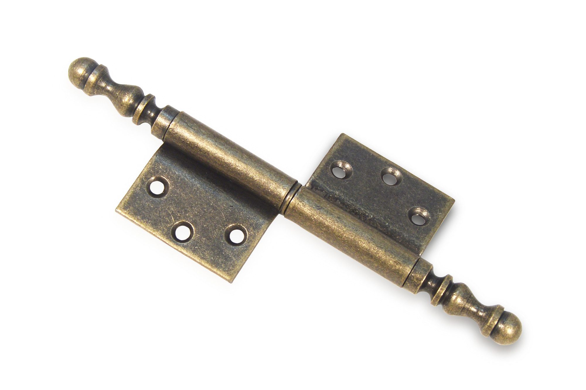 IHC Türbeschlag Flache Zierscharnier Antik Messingoptik Möbelscharnier Vintage