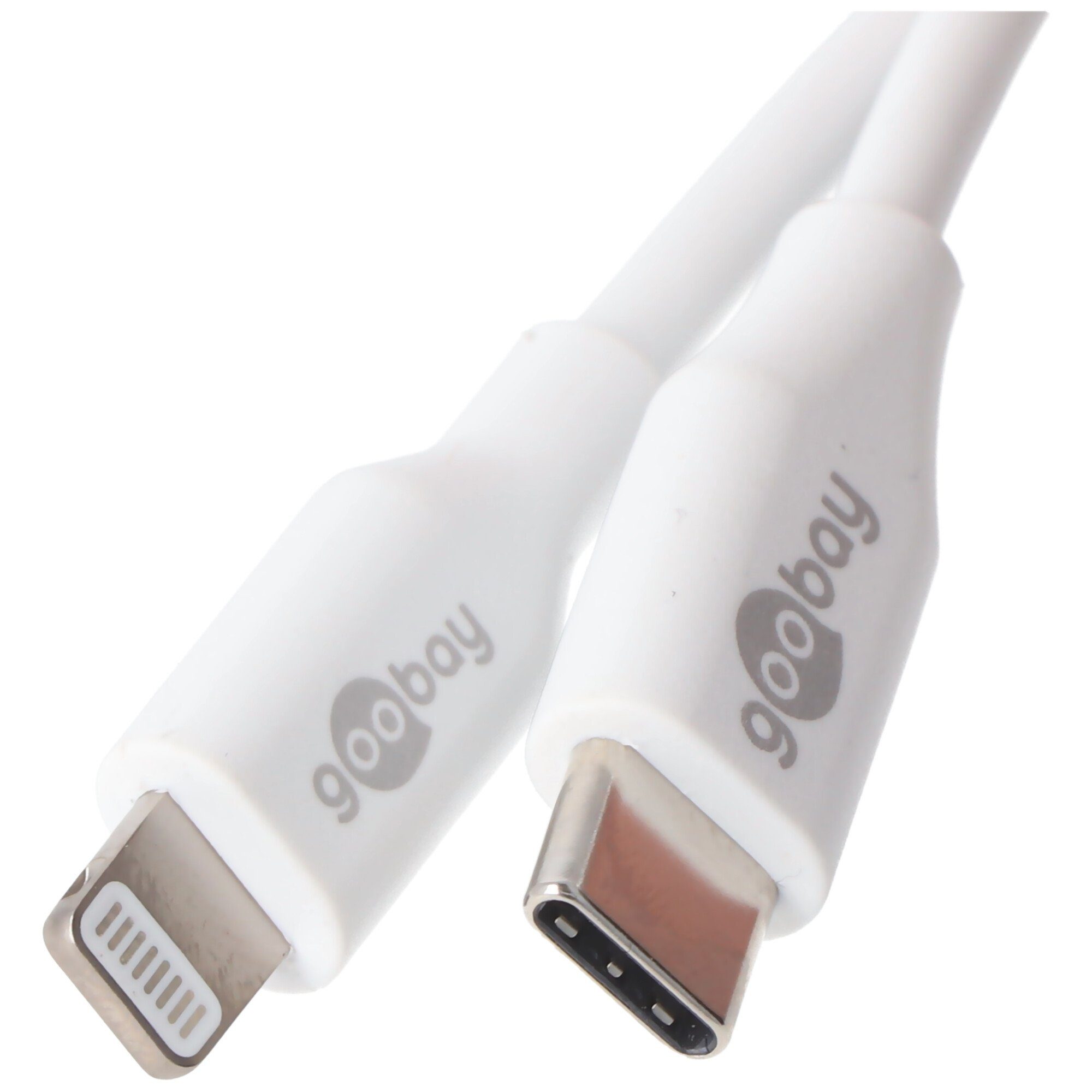 Goobay Lightning USB-C Synchronisationskabel, und Lade- für Ap Akku-Ladestation MFi-Kabel das