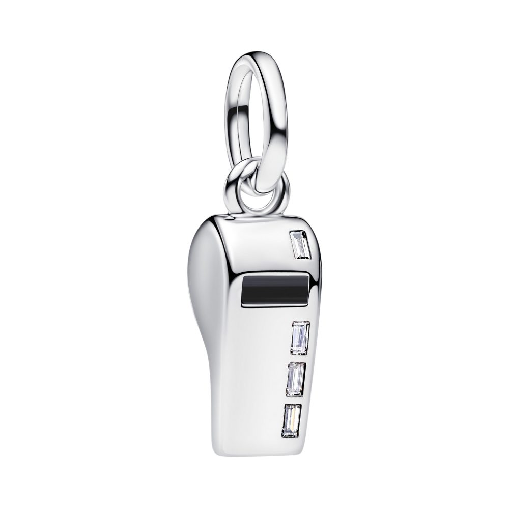 Pandora Charm-Einhänger 794713C01, Pfeife, Schiedsrichter, Zirkonia