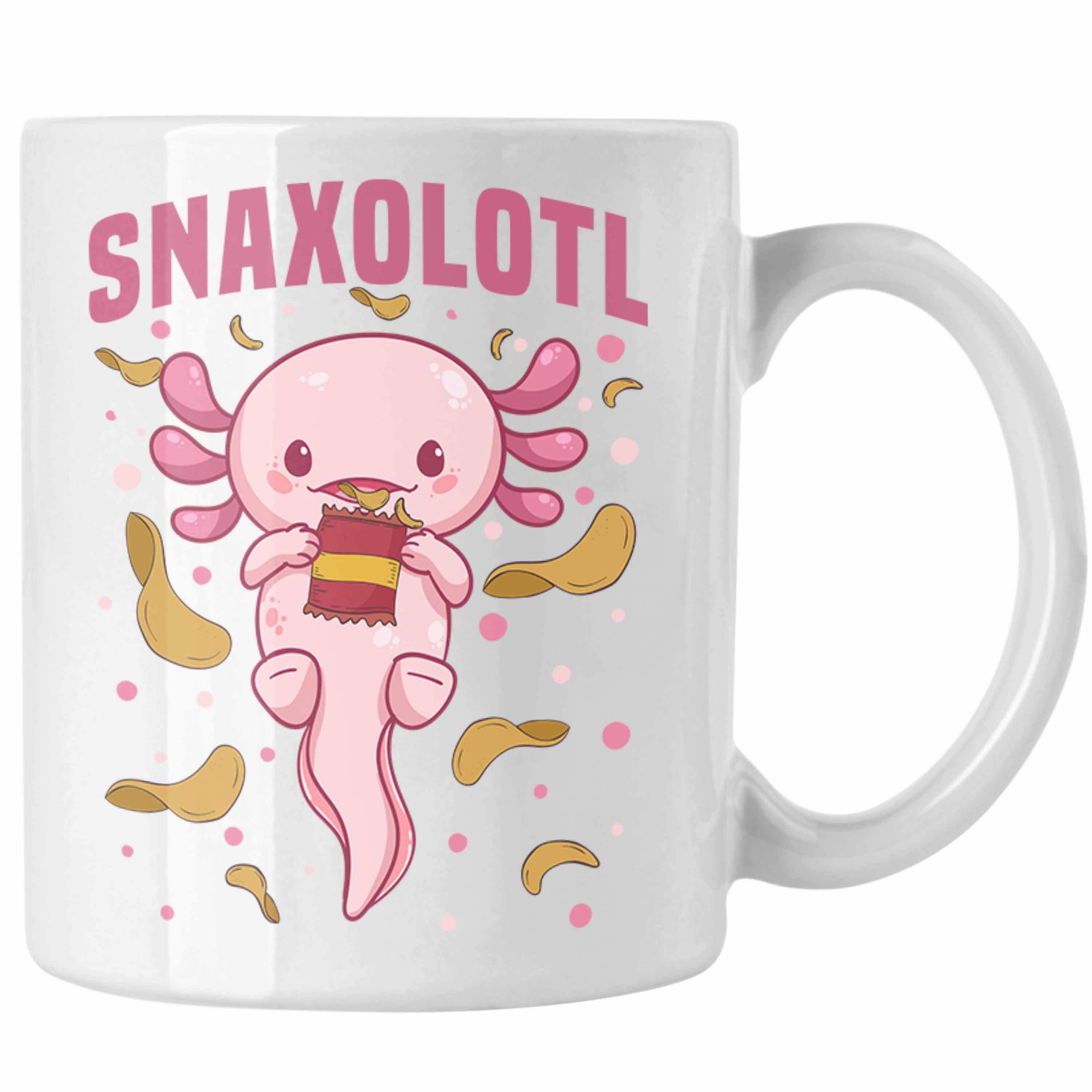 Trendation Tasse Trendation - Axolotl Tasse Geschenk für Schwanzlurch-Liebhaber Snaxolotl