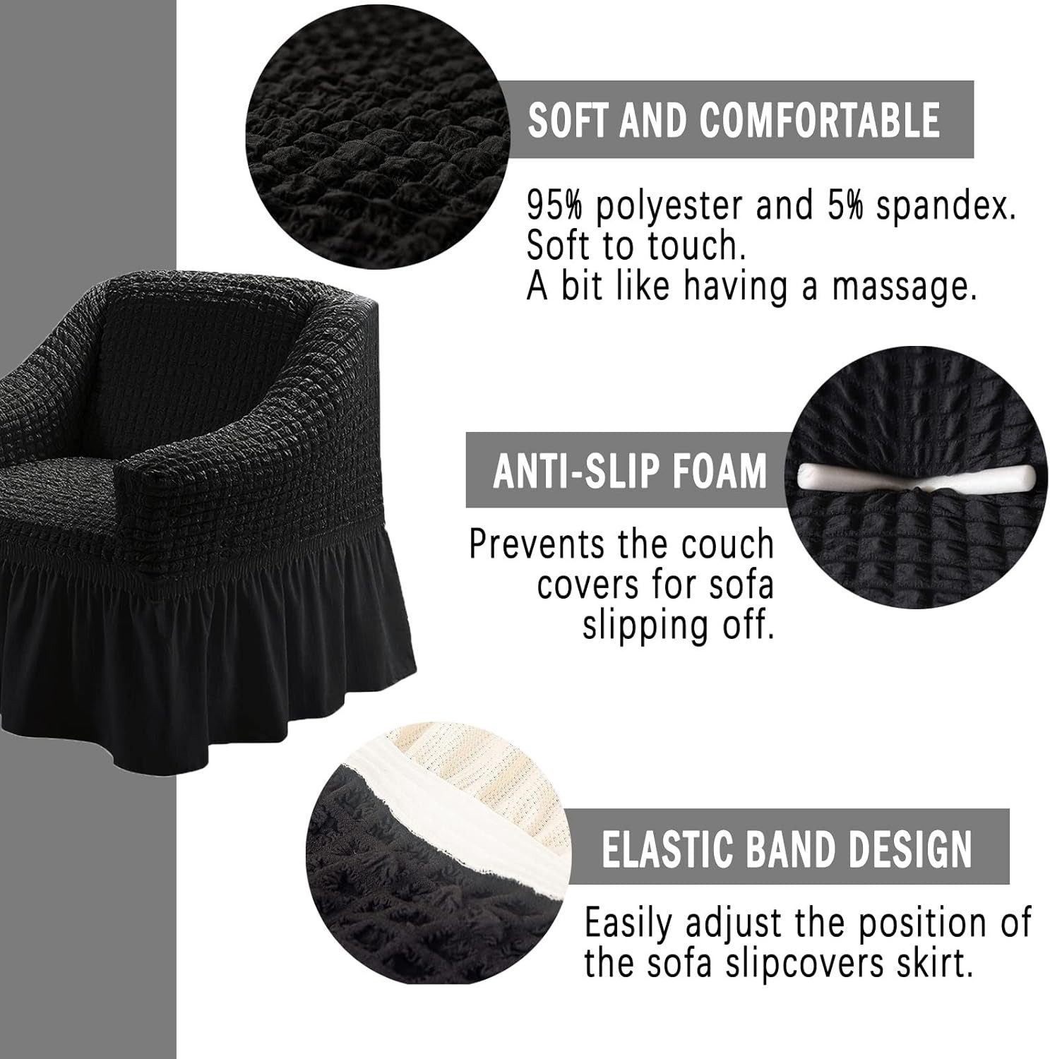 RWEUOQ Sofahusse Sofabezug, elastischer Sessel Sofabezug günstig online kaufen