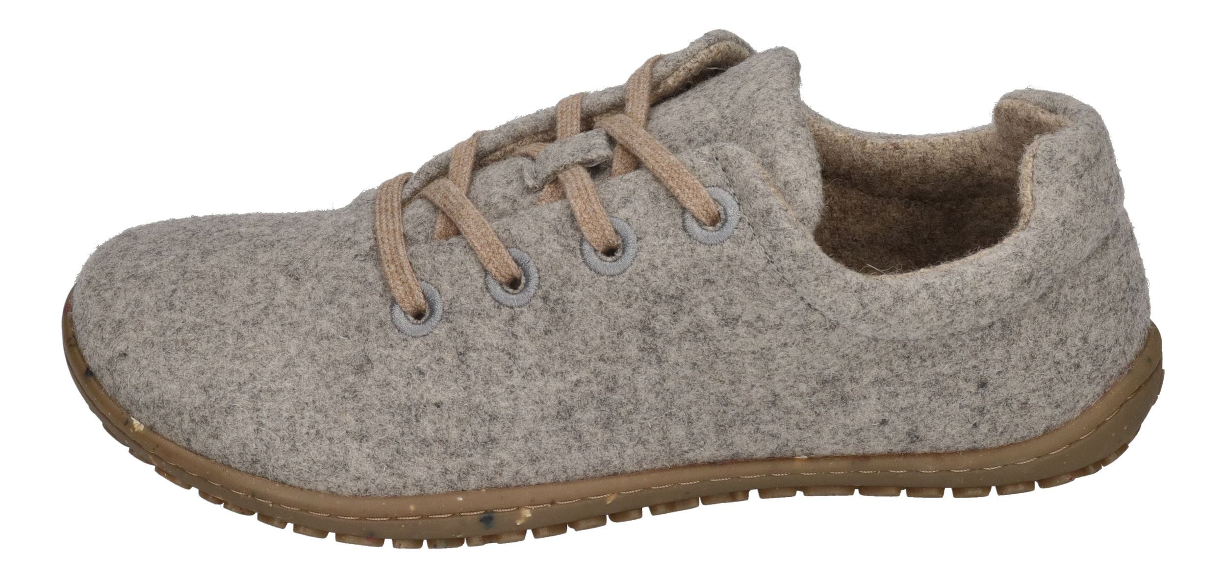 KOEL INES ECO MERINO Barfußschuh light grey