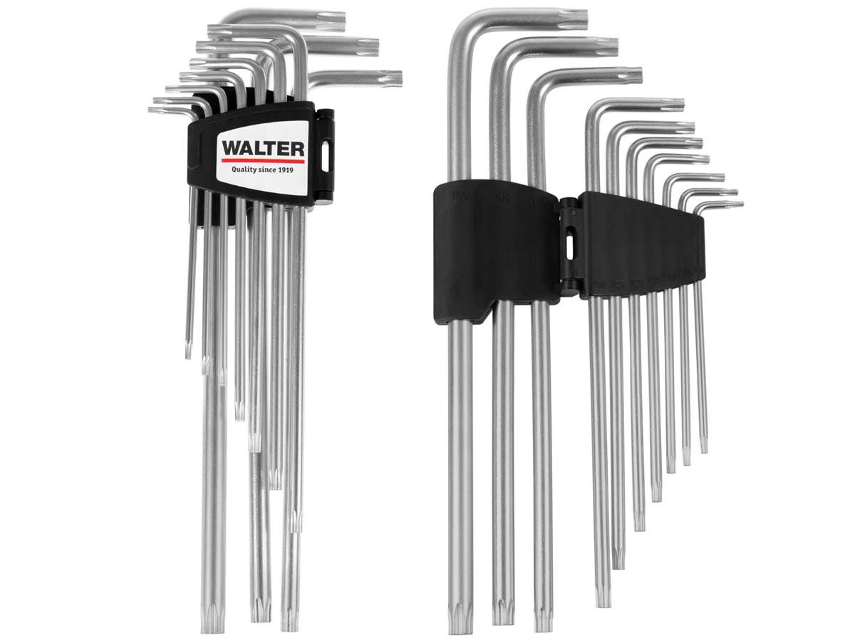 WALTER Stiftschlüssel Walter TX Stiftschlüsselsatz 11-teilig, Hochwertiger Stahl mit hoher Härte