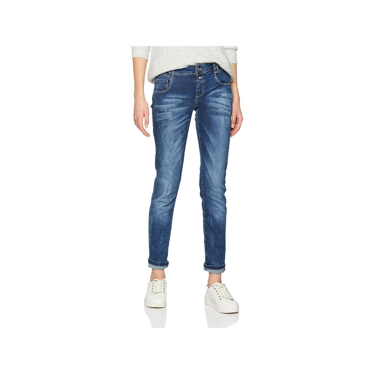 Cartoon 5-Pocket-Jeans blau regular (1-tlg)