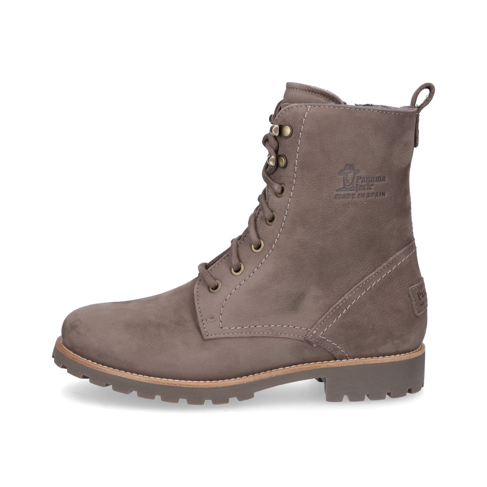 Panama Jack Panama Jack Damen Schnürstiefelette taupe grau Stiefelette günstig online kaufen