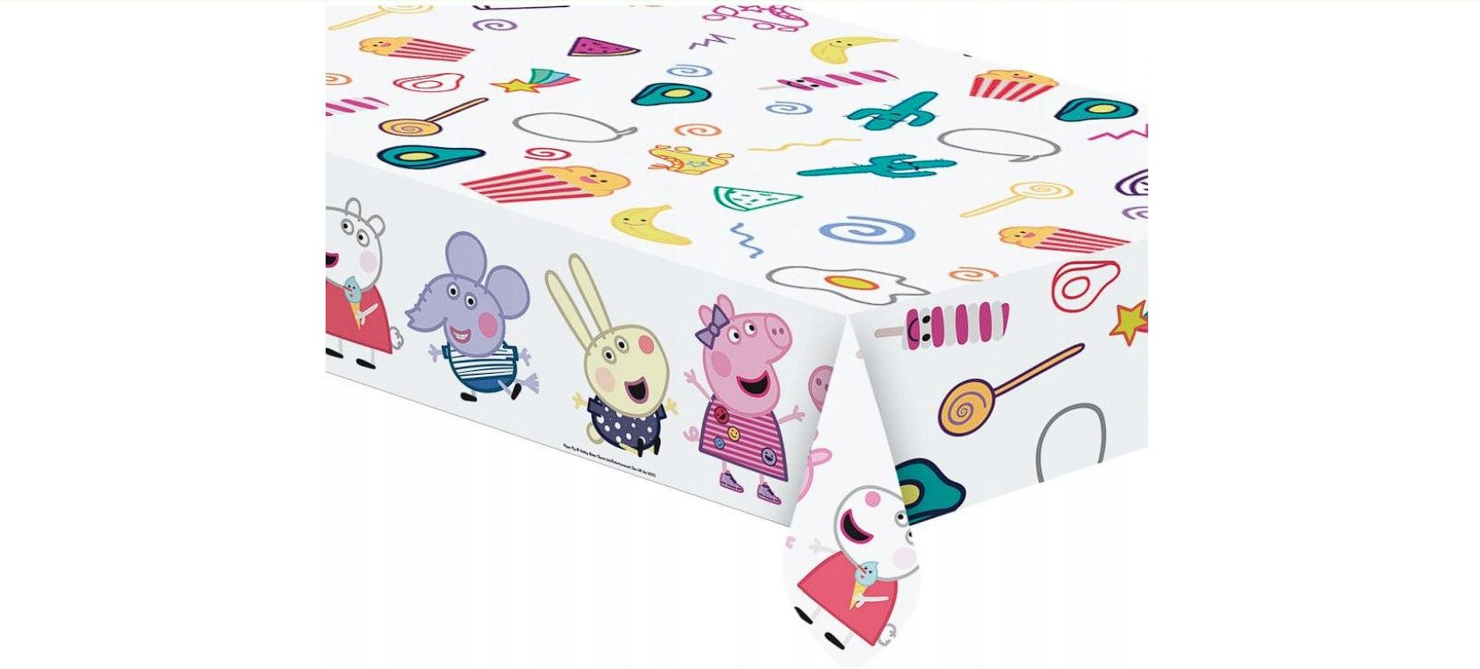 Festivalartikel Tischdecke PEPPA Geburtstagsfeier Folien-Tischdecke 120x180 günstig online kaufen