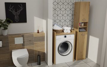 ibonto Hochschrank Badezimmerschrank Hochschrank Platzsparend & Elegant