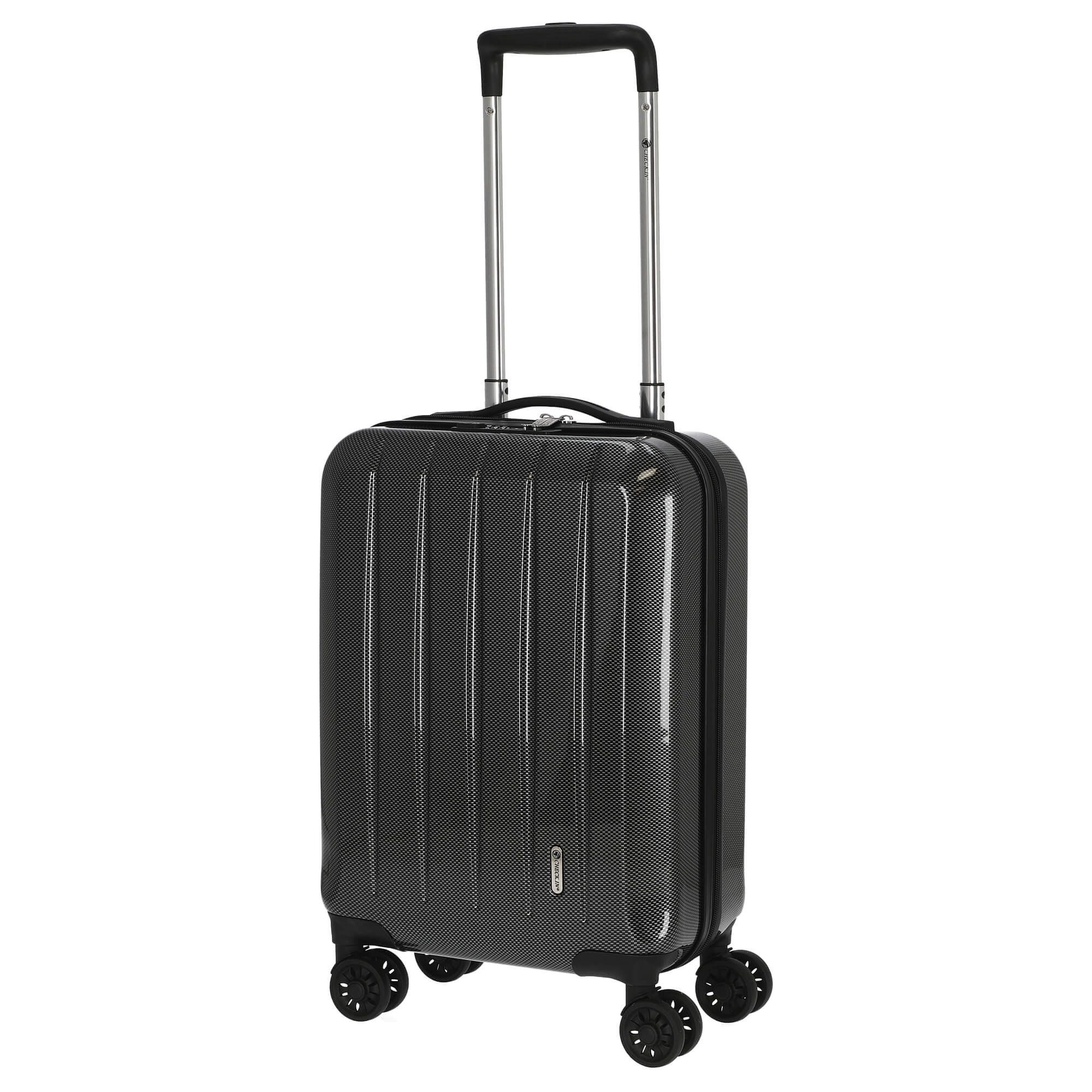CHECK.IN® Handgepäck-Trolley London 2.0 - 4-Rollen-Trolley 50 cm (carbon sc günstig online kaufen
