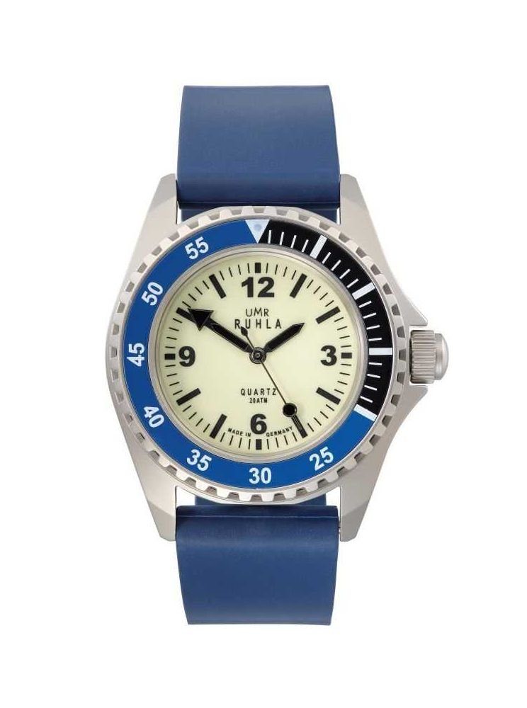 UMR Ruhla Taucheruhr Kampfschwimmer Uhr Limitierte Edition 13-02 Kautschukband 44 mm, Made in Germany