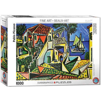 empireposter Puzzle Picasso - Mediterrane Landschaft - 1000 Teile Puzzle 68x48 cm, Puzzleteile