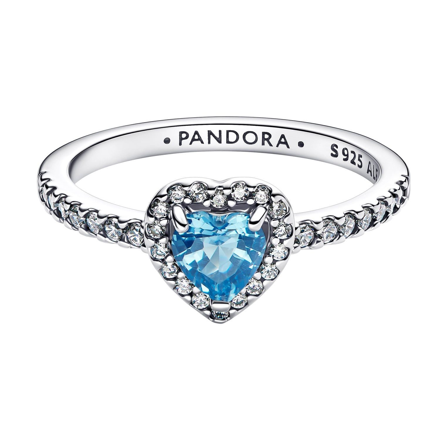 Pandora Silberring DamenSilber Erhabenes Hellblau
