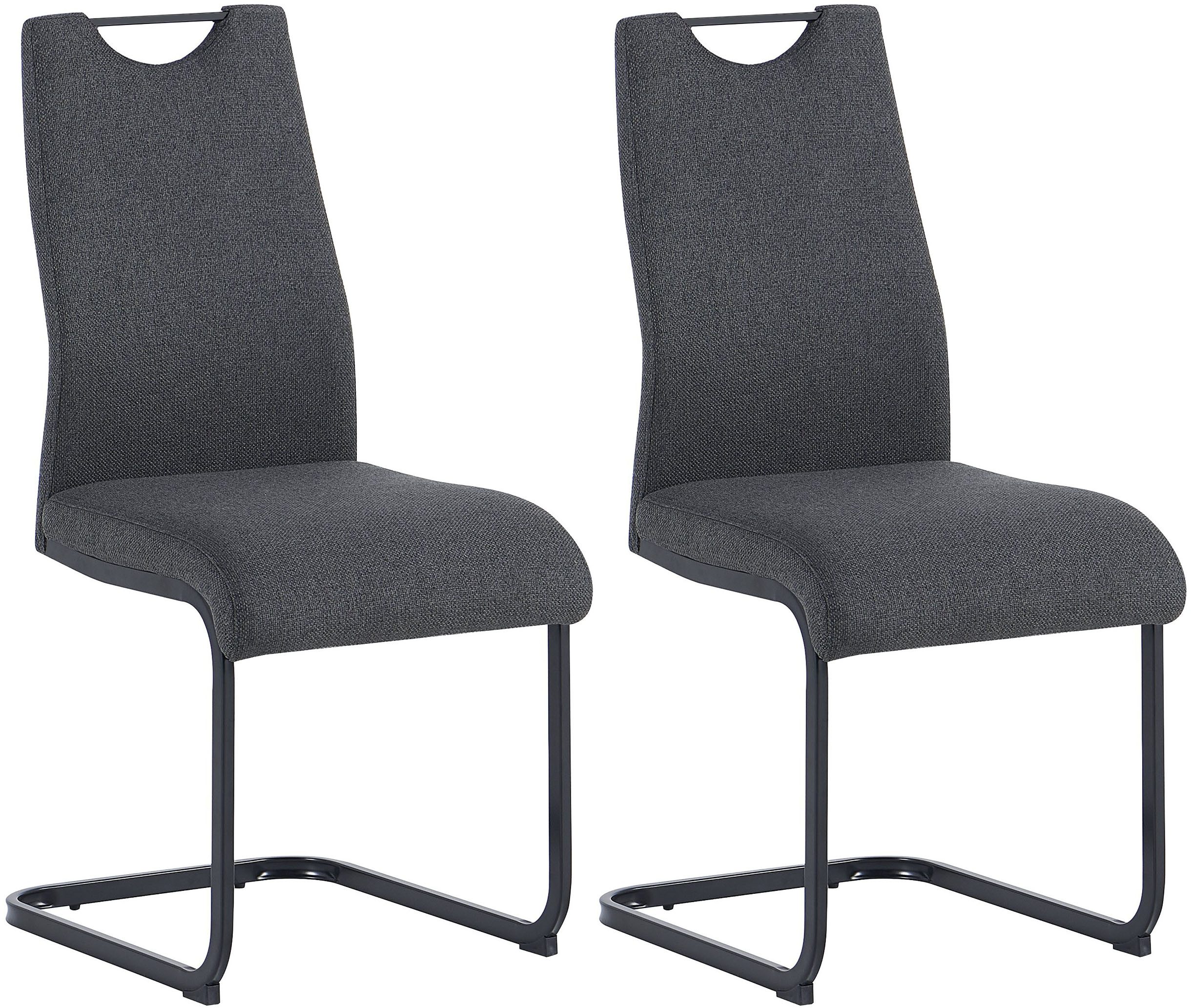 byLIVING Freischwinger CAPRI, Webstoff, bis 110 kg, Schaumstoff, Schwingstuhlgestell, mit Griff