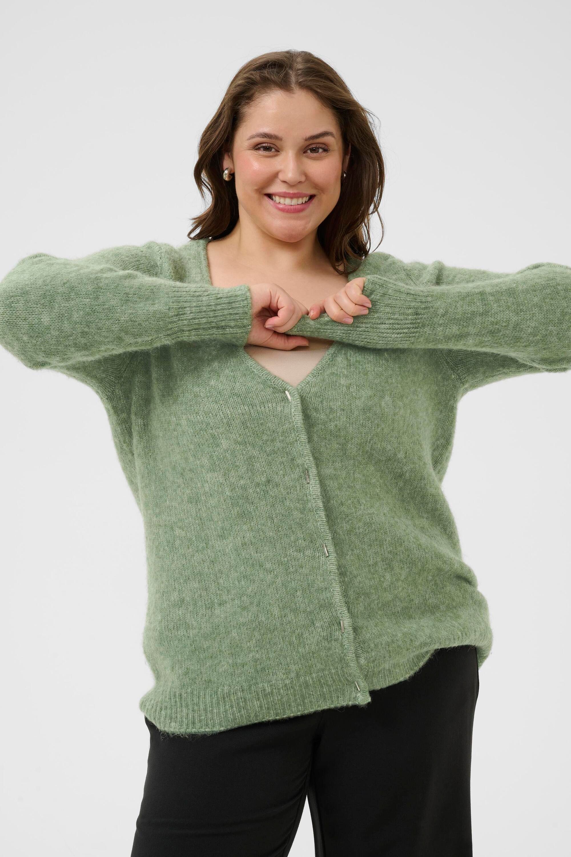 KAFFE Curve Cardigan Strickjacke KCmelani Große Größen