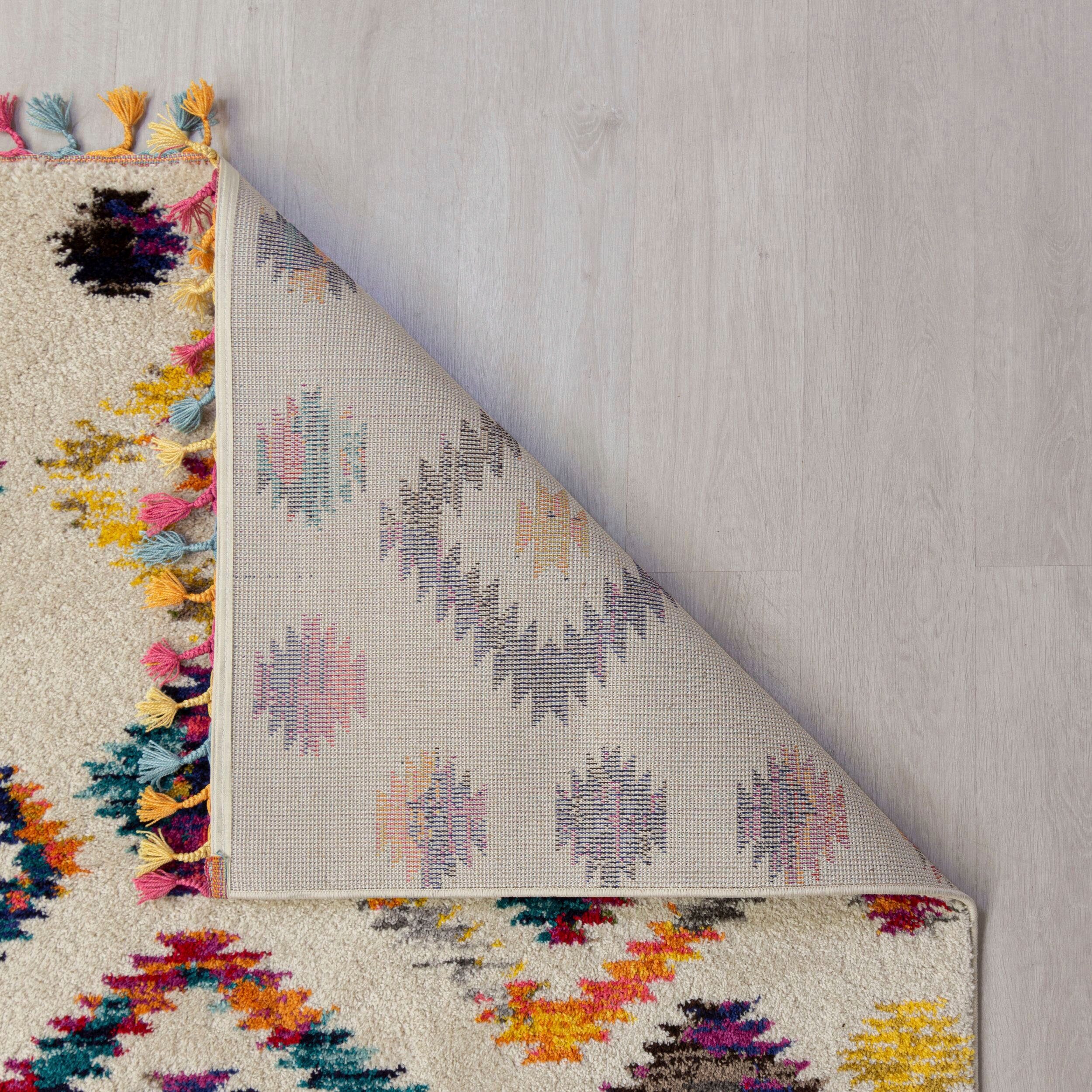 FLAIR RUGS Hochflor-Teppich Bohemia, rechteckig, Höhe: 20 mm, in farbenfroher Shaggy Berber-Optik