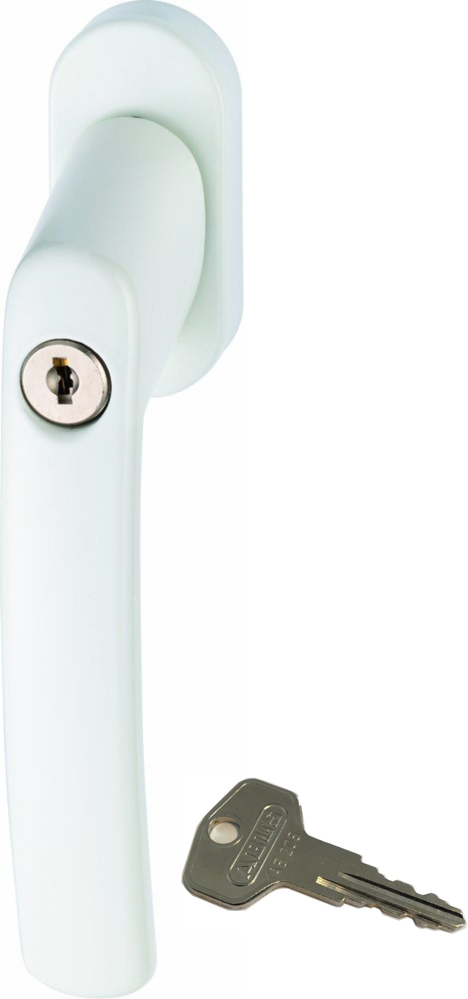 Set Di 3 Maniglie Con Blocco Antifurto ABUS Fg200 Per Finestre - Serratura A Spinta, Livello Sicurezza 3, Bianco