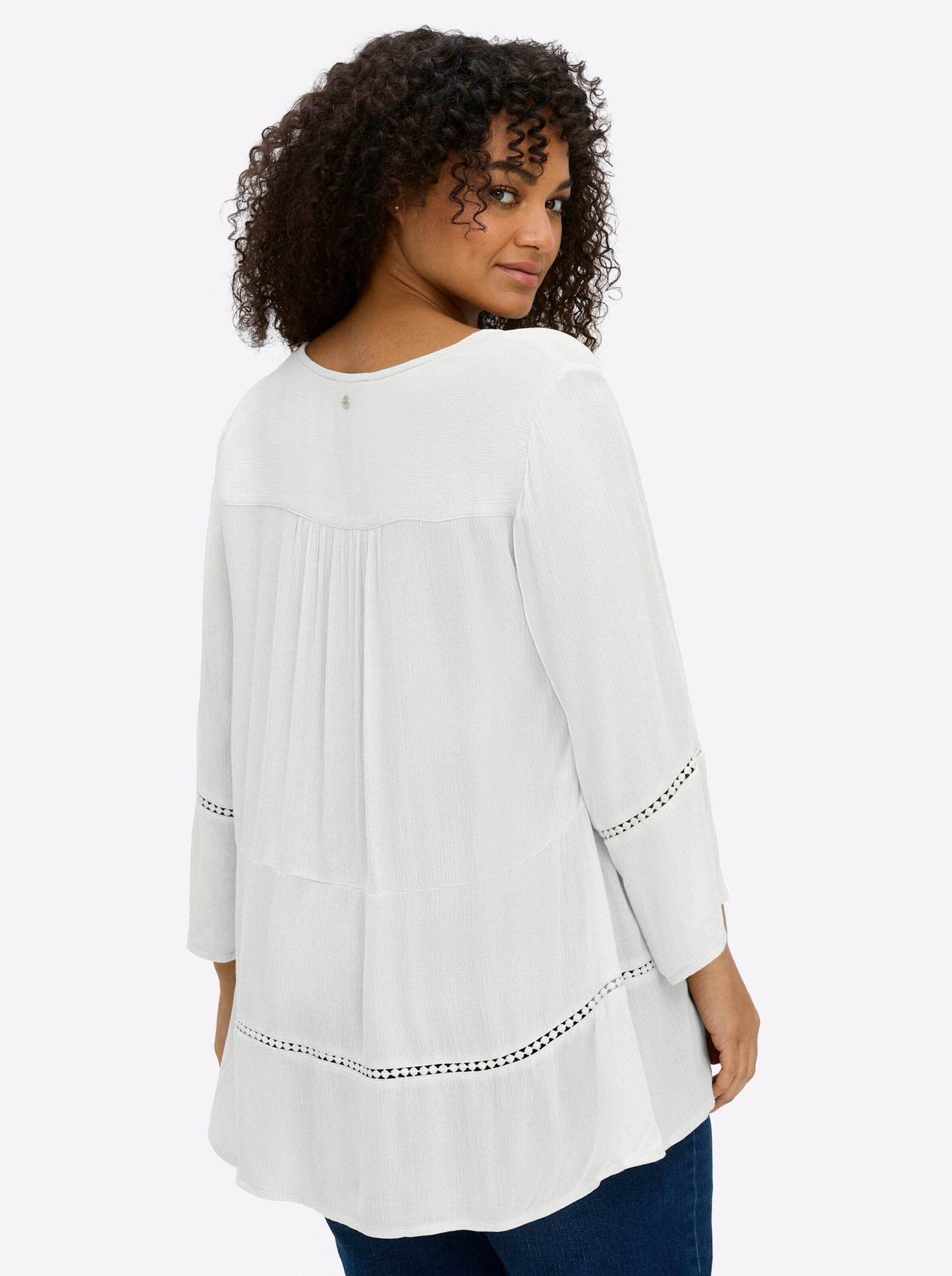 Sheego Klassische Bluse 3/4-Arm-Bluse 3/4-Arm