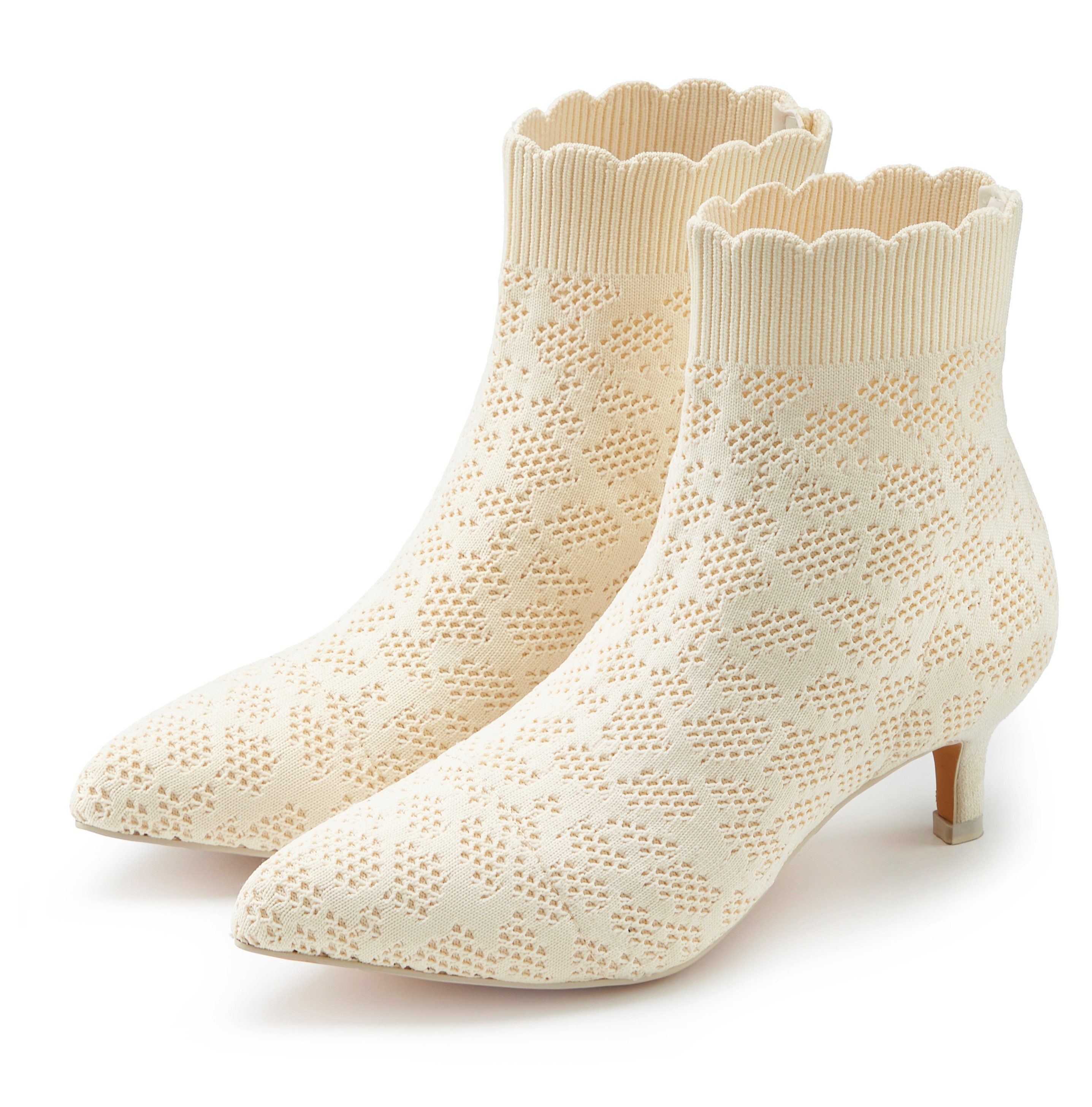 LASCANA Sock Boot, High Heel Stiefelette, Stiefel, Ankleboots aus elegant elastischer Spitze