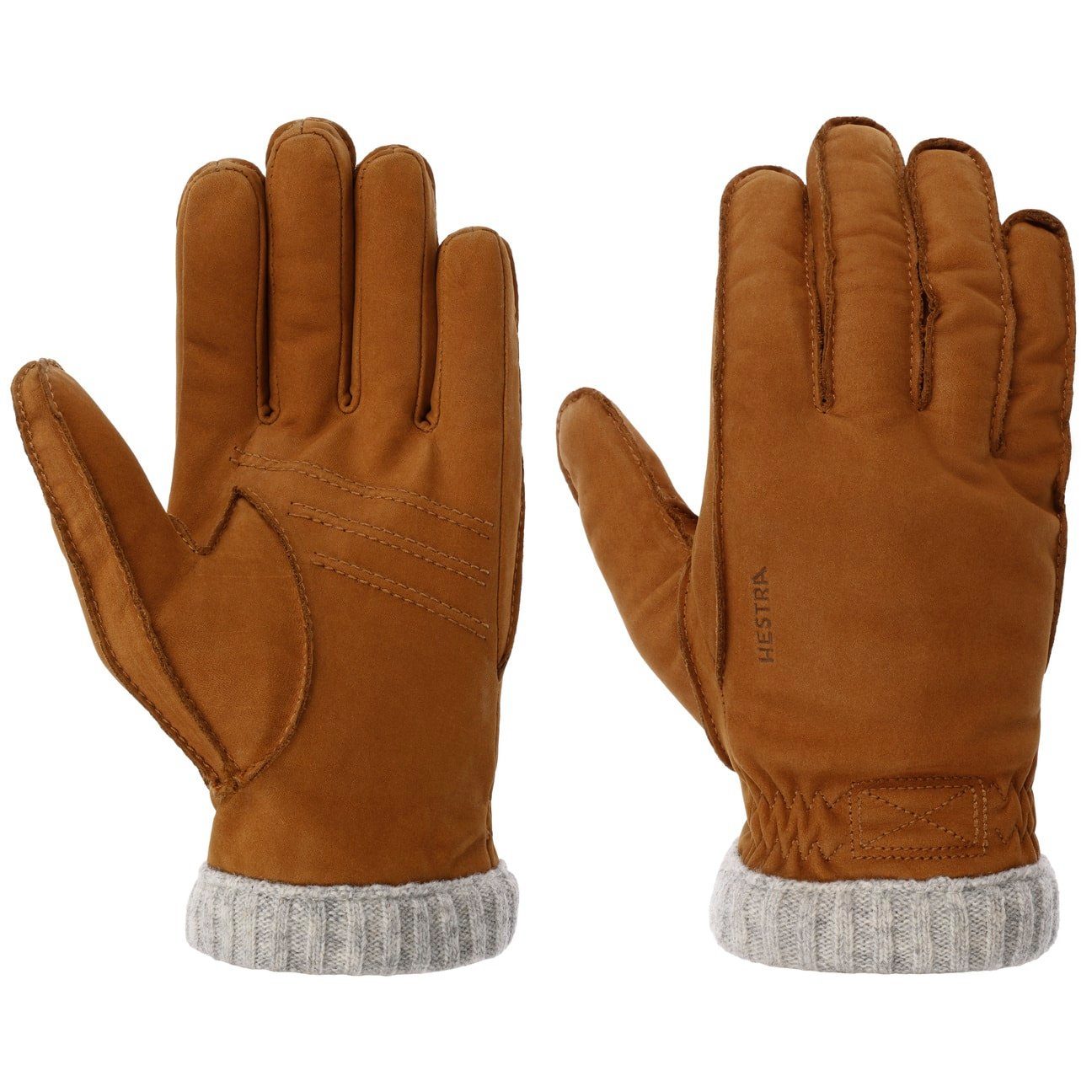 Hestra Lederhandschuhe (1-St) Fingerhandschuhe mit Futter