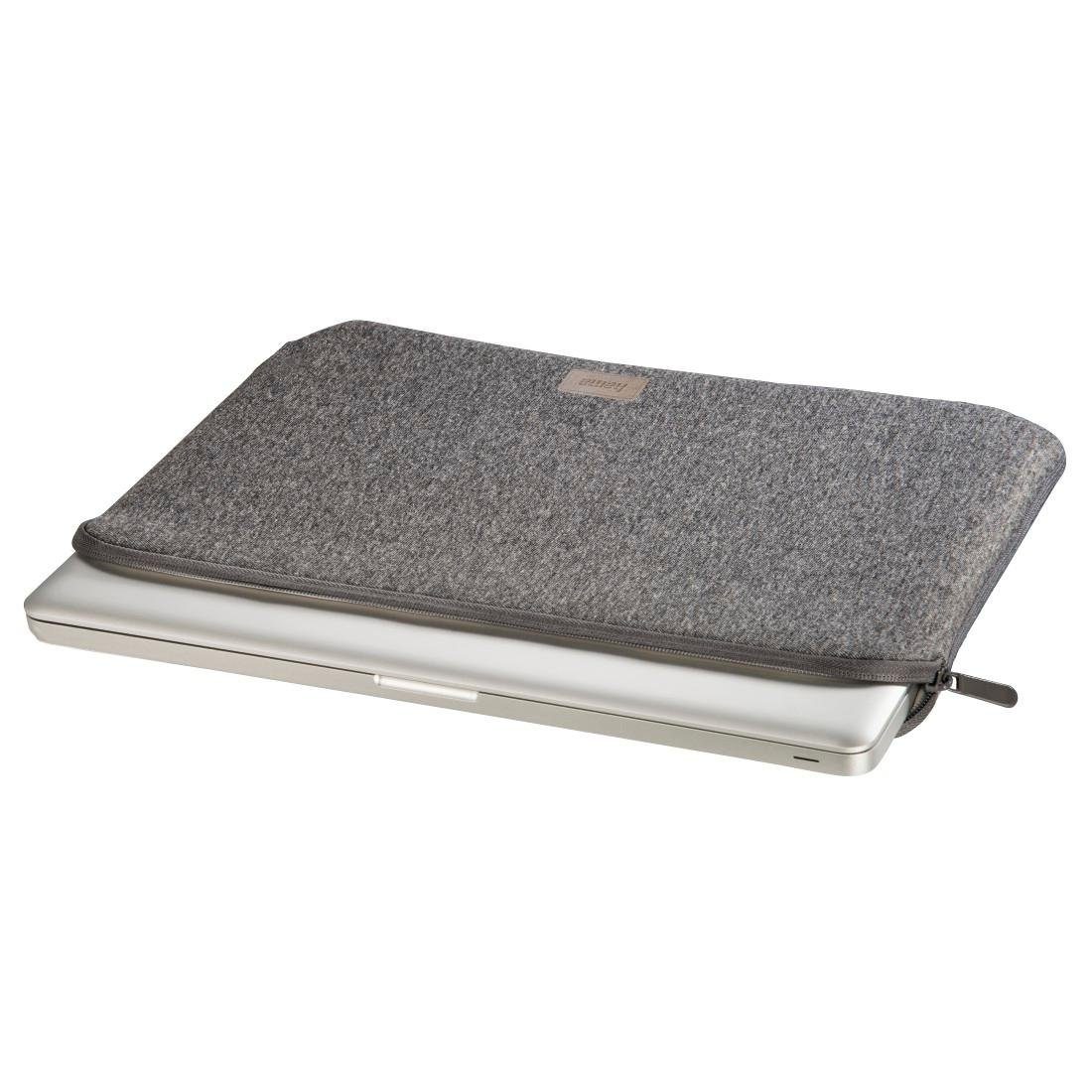 Hama Laptoptasche dunkelgrau bis 36 Laptop-Sleeve (14,1), cm "Jersey", Sleeve Notebook