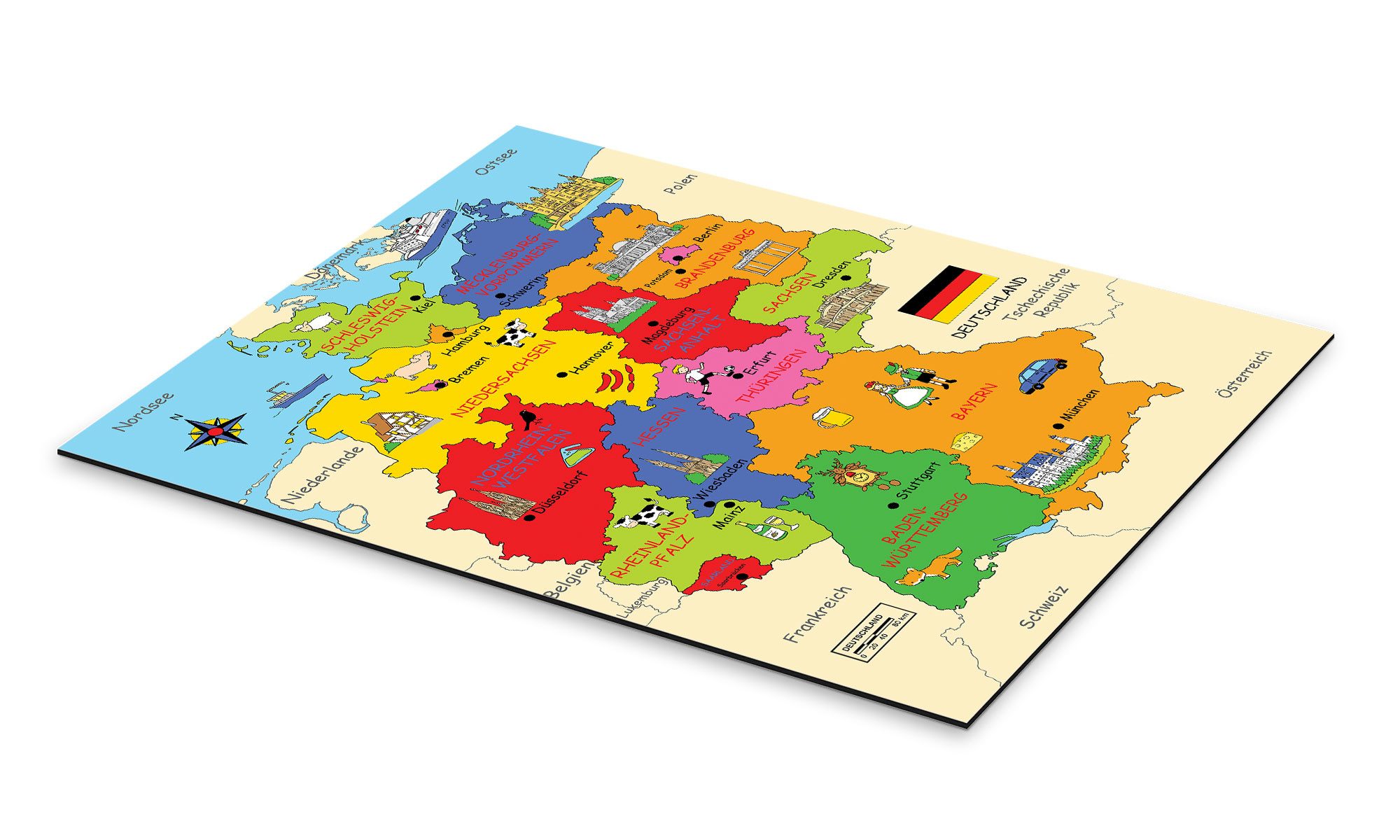 Posterlounge Poster Fluffy Feelings, Bundesländer für günstig online kaufen