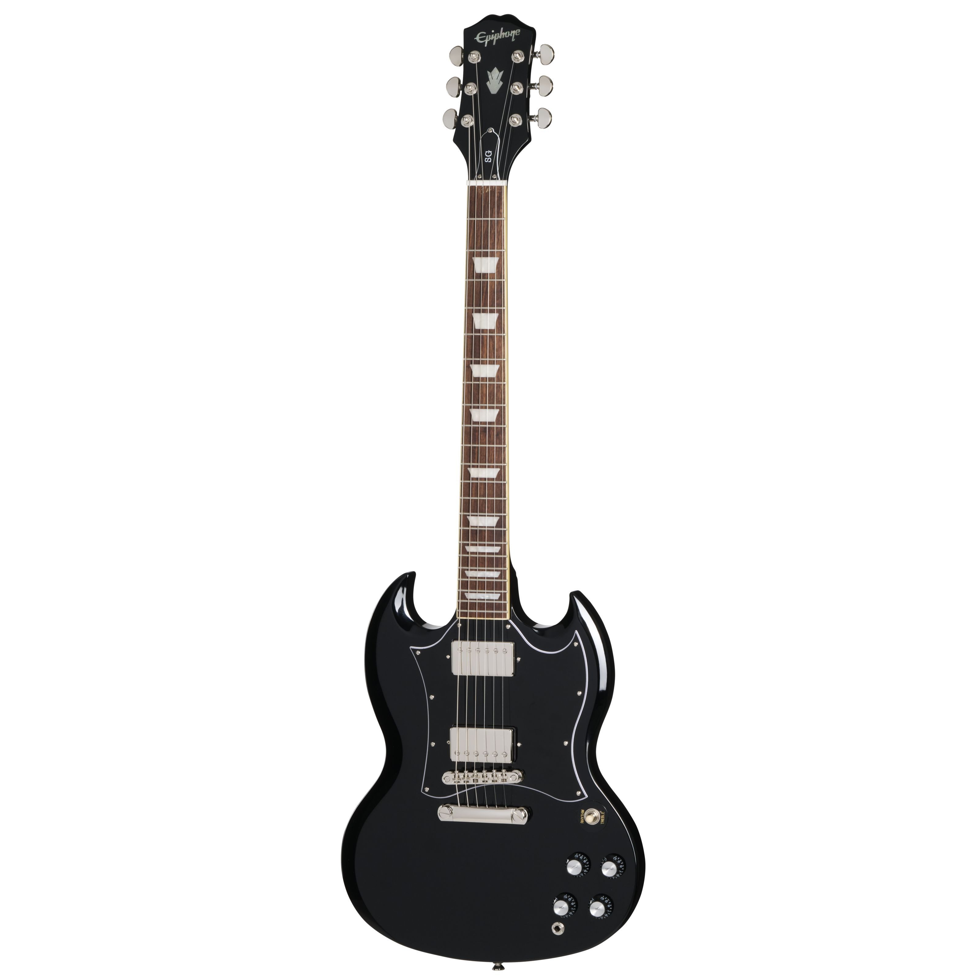 Epiphone E-Gitarre, E-Gitarren, Double Cut Modelle, SG Standard Ebony - Double Cut Modelle