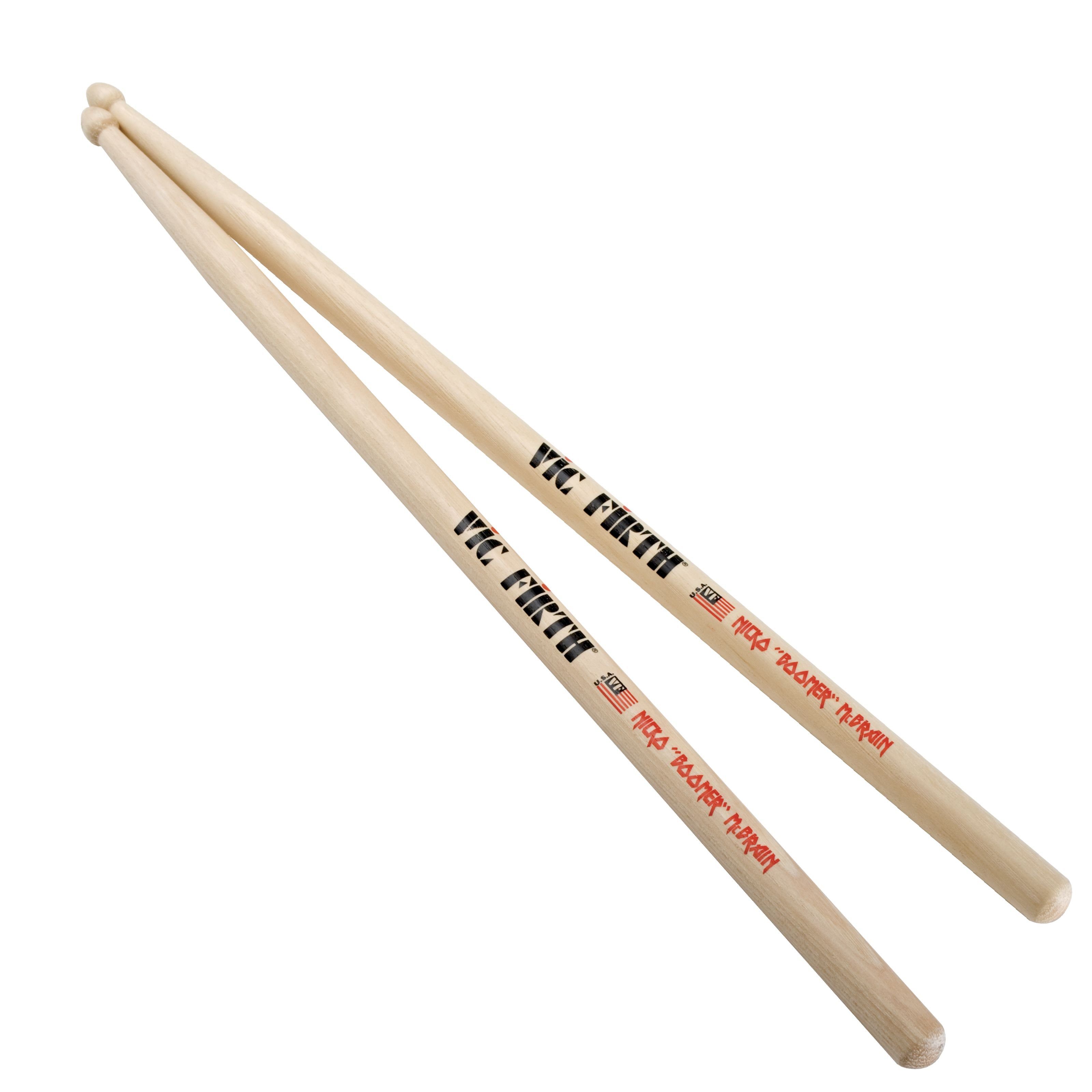 Vic-Firth Drumsticks (Nicko McBrain Sticks SNM Signature Series, Sticks, Beater und Mallets, Drumsticks Holztip), Nicko McBrain Sticks SNM, Signature Series - Drumsticks