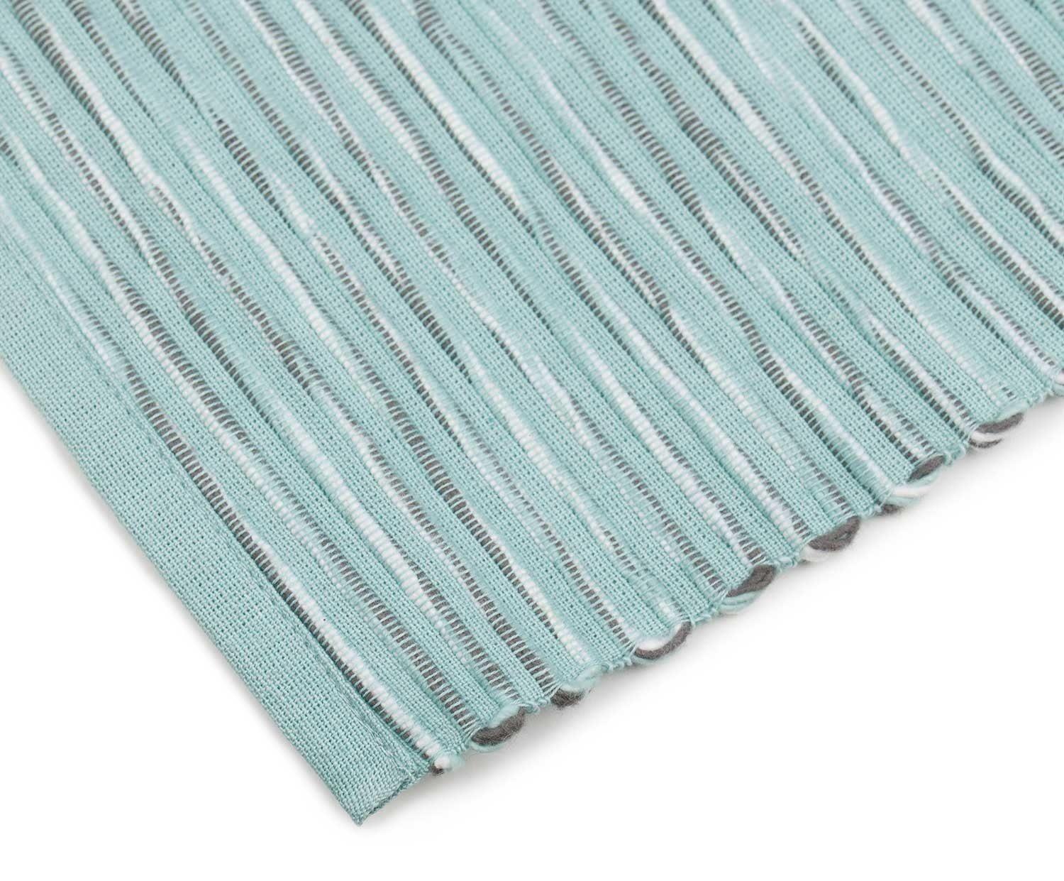 Gözze Tischläufer MERANO, Blau, B 50 cm, L 140 cm, Baumwolle