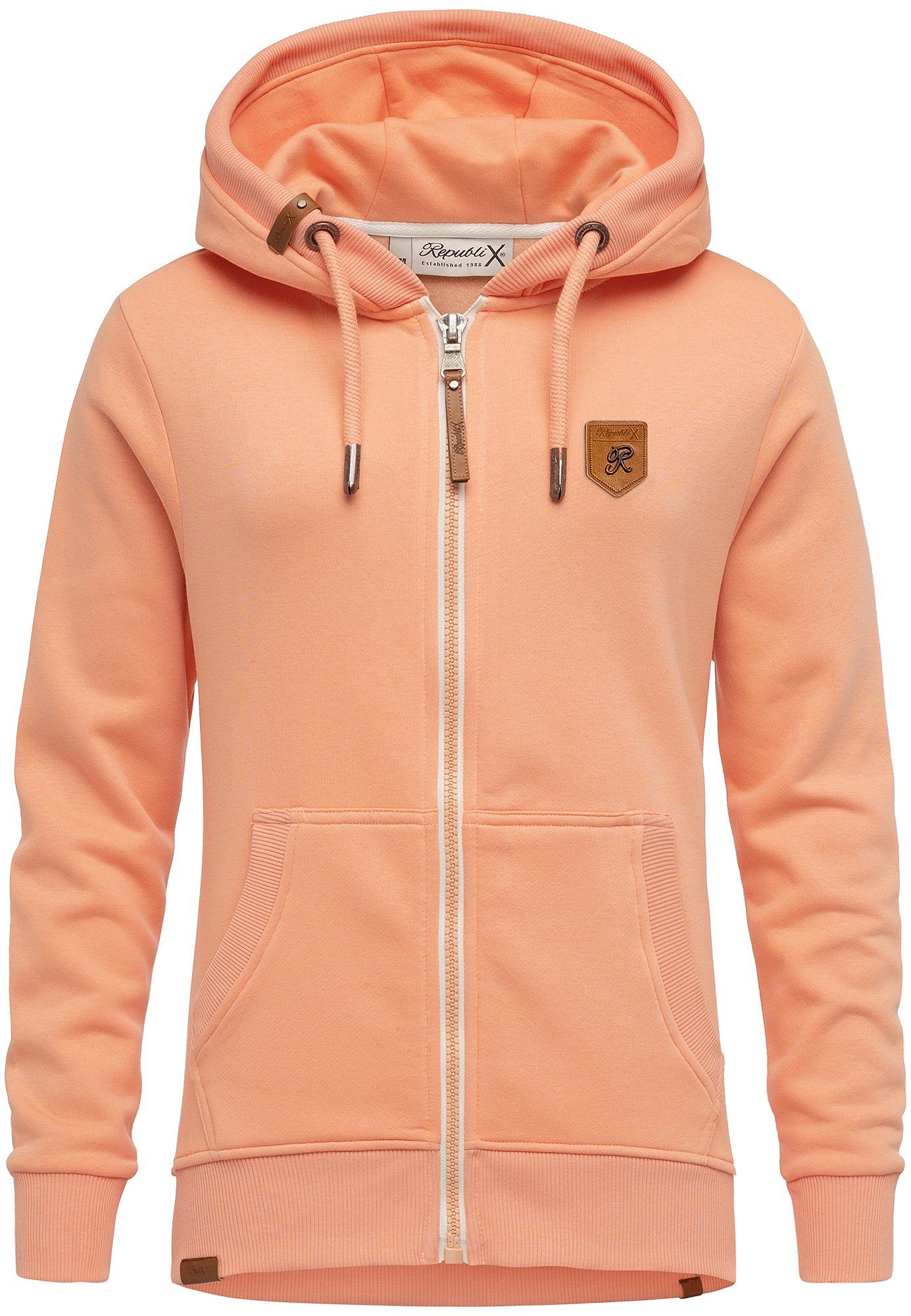 REPUBLIX Kapuzenpullover RORY Damen Hoodie Sweatshirt Pullover Zipper Jacke günstig online kaufen