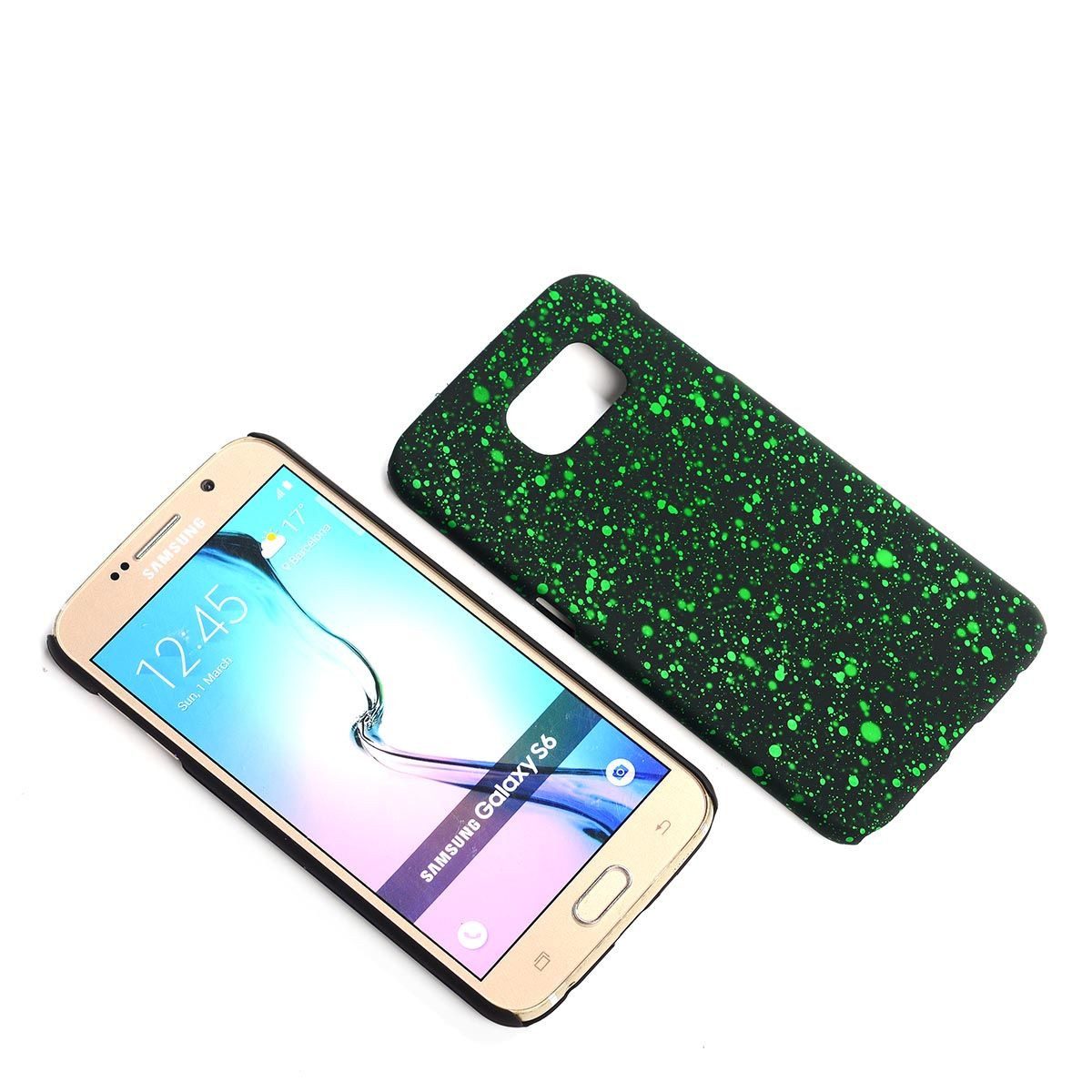 König Design Handyhülle Samsung Galaxy S6, Samsung Galaxy S6 Handyhülle Backcover Schwarz