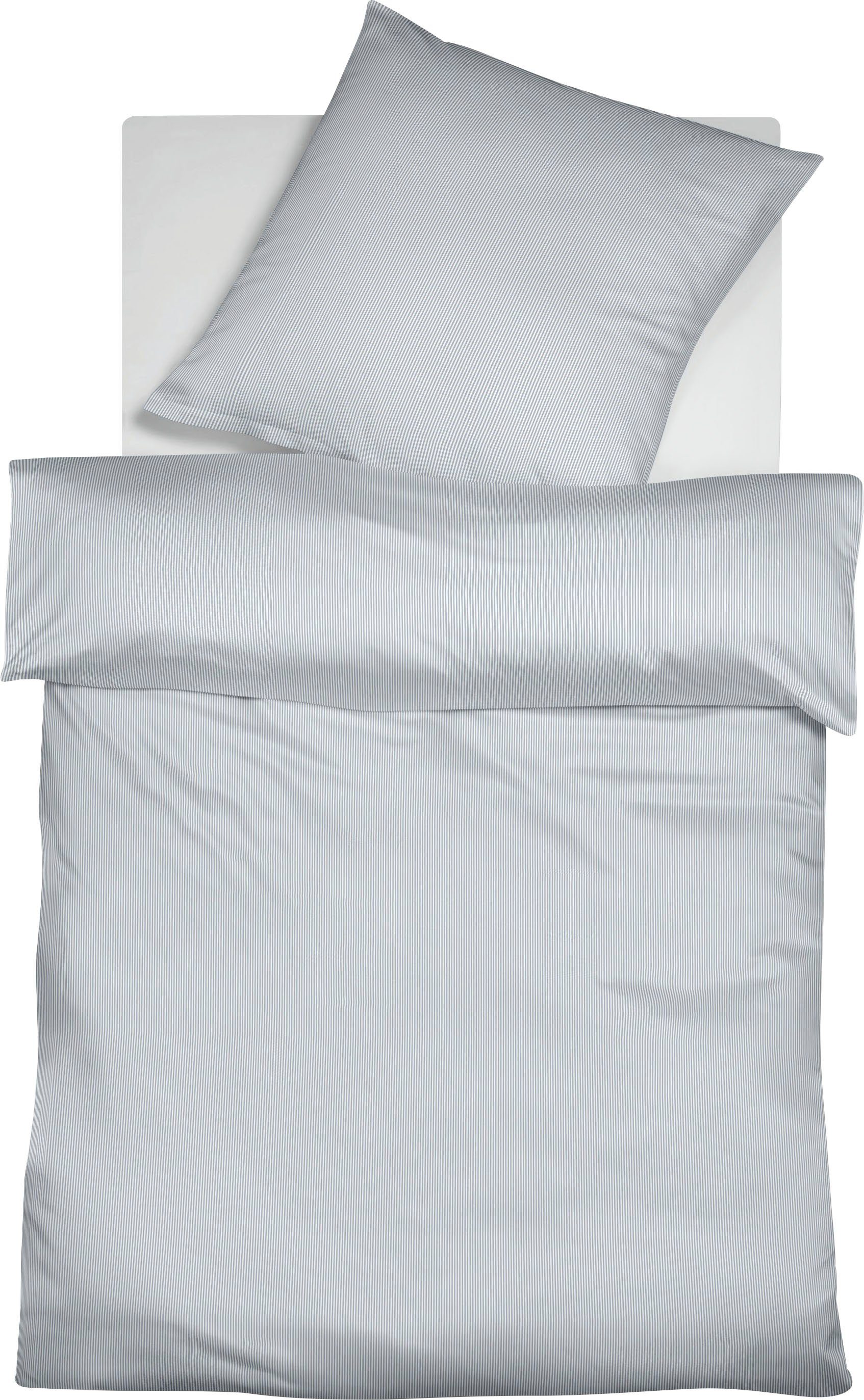 fleuresse Bettwäsche Porto, Buntgewebe, 3 teilig, 100% Baumwolle, in Gr. 135x200, 155x220, 200x200cm, Reißverschluss