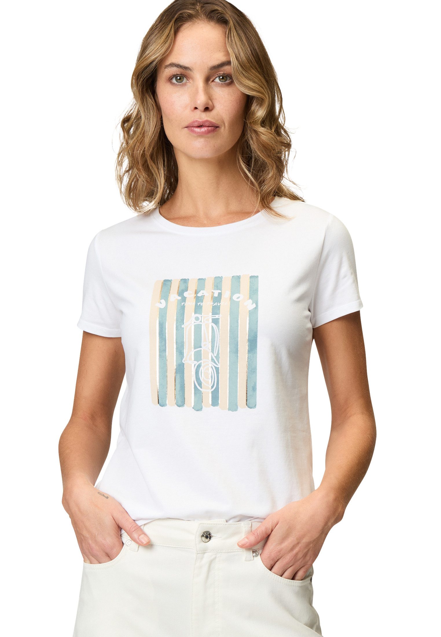 Kurzarmshirt zero T-Shirt mit Aufdruck