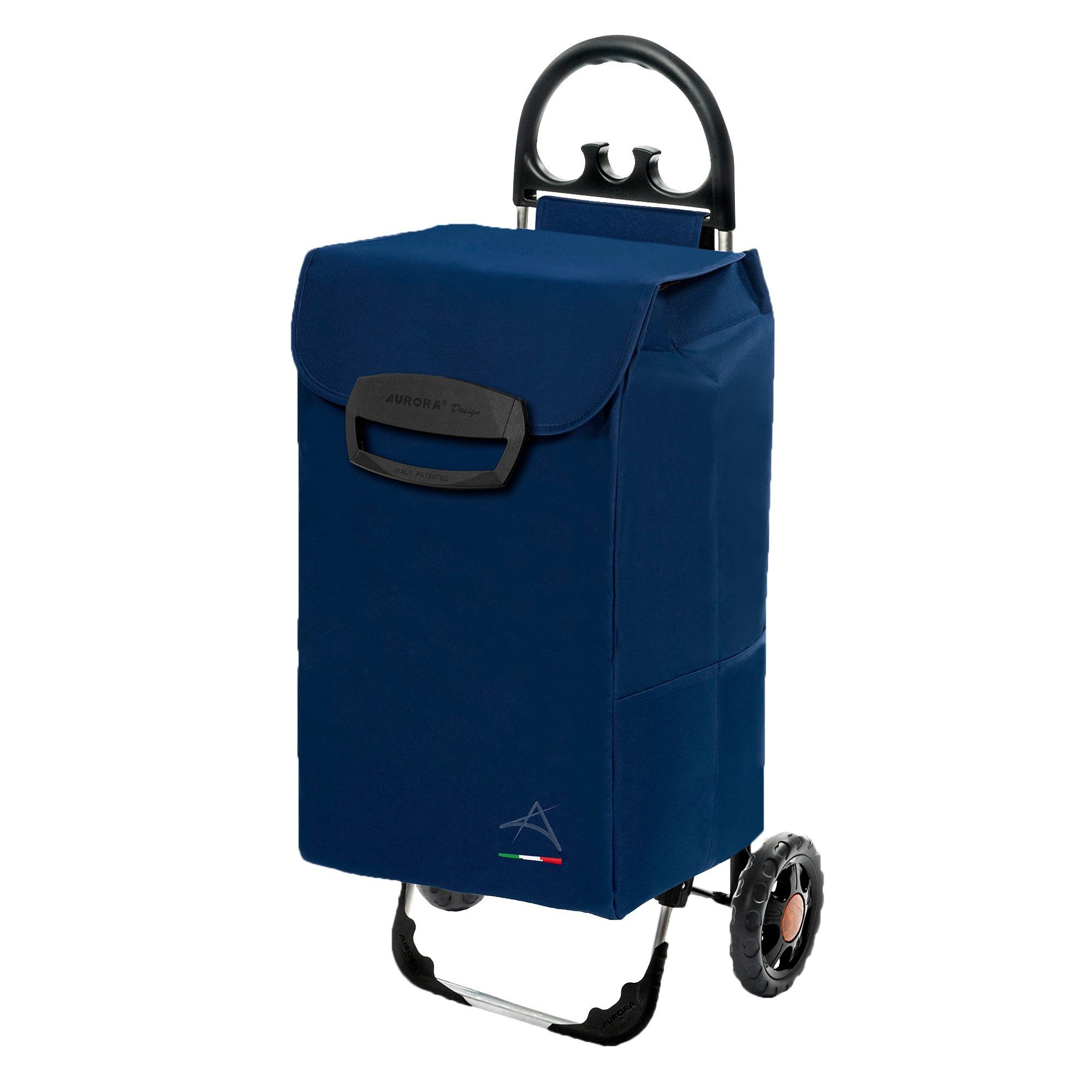 linovum Einkaufstrolley Einkaufstrolley Shoppingwagen Himy XL in blau mit 78 Liter Fassung