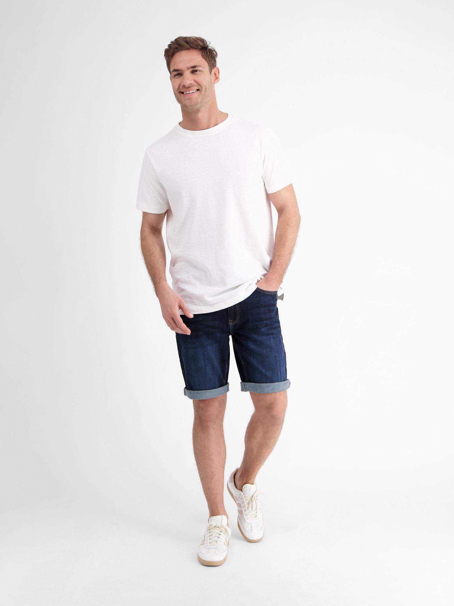 Lerros Bermudas Herren Denim-Bermuda in Comfort-Stretch