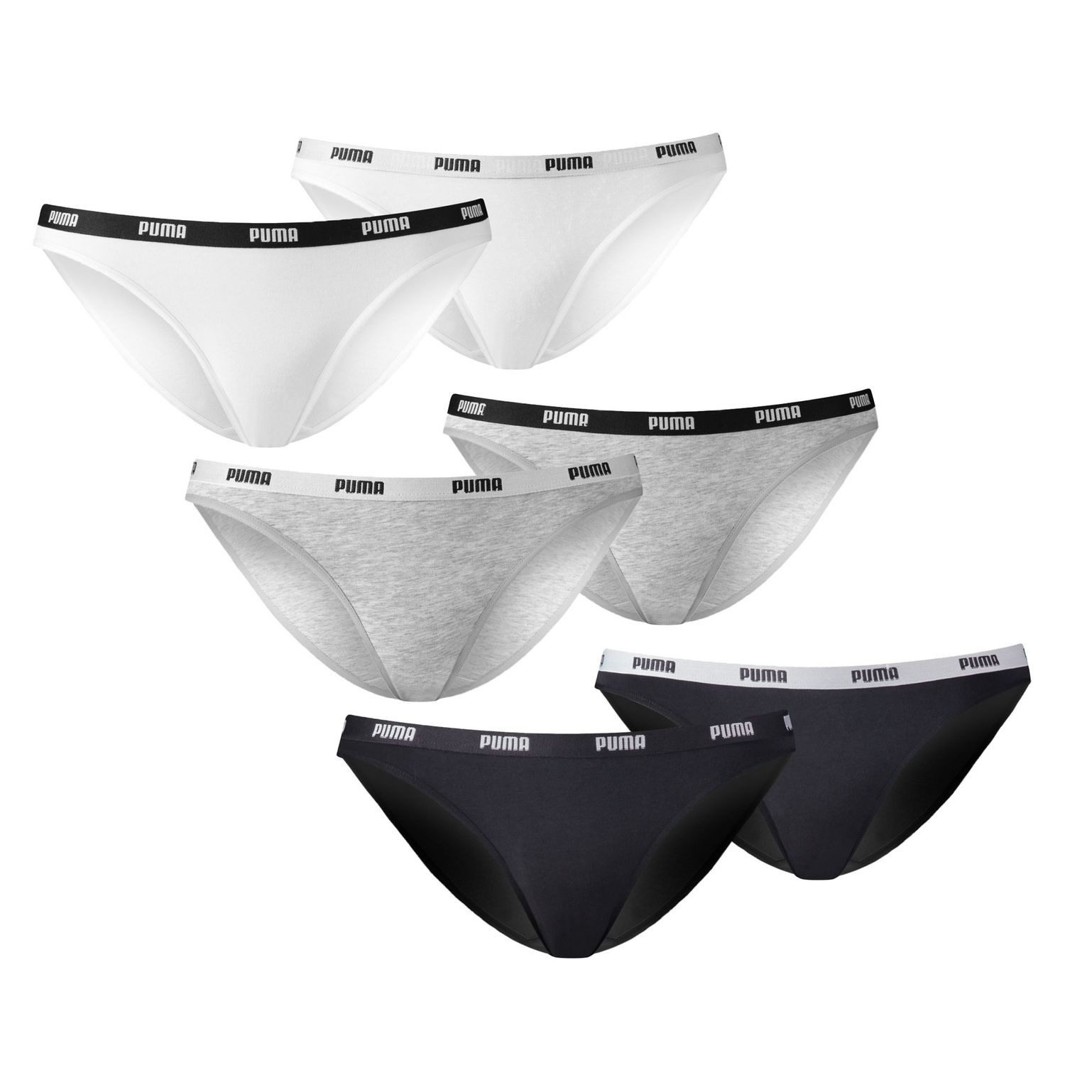 PUMA BODYWEAR Bikinislip Bikini-Slip (2-St) Low Rise, Modal günstig online kaufen