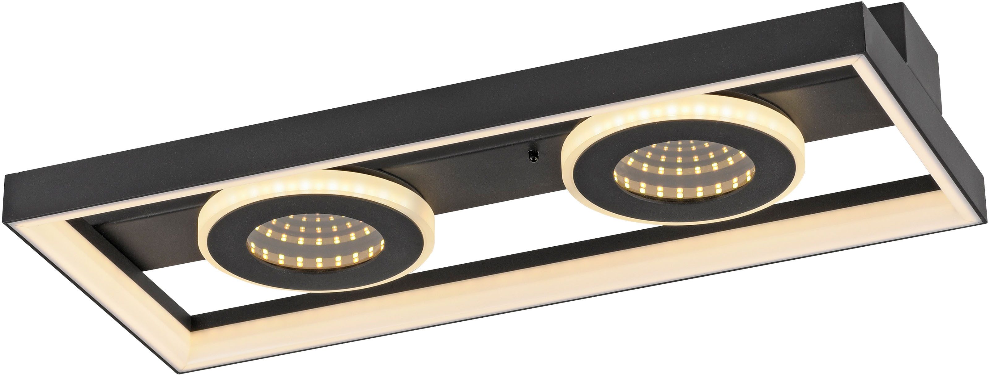 Paul Neuhaus Deckenleuchte TRAFORO, dimmbar über Fernbedienung, LED fest in günstig online kaufen