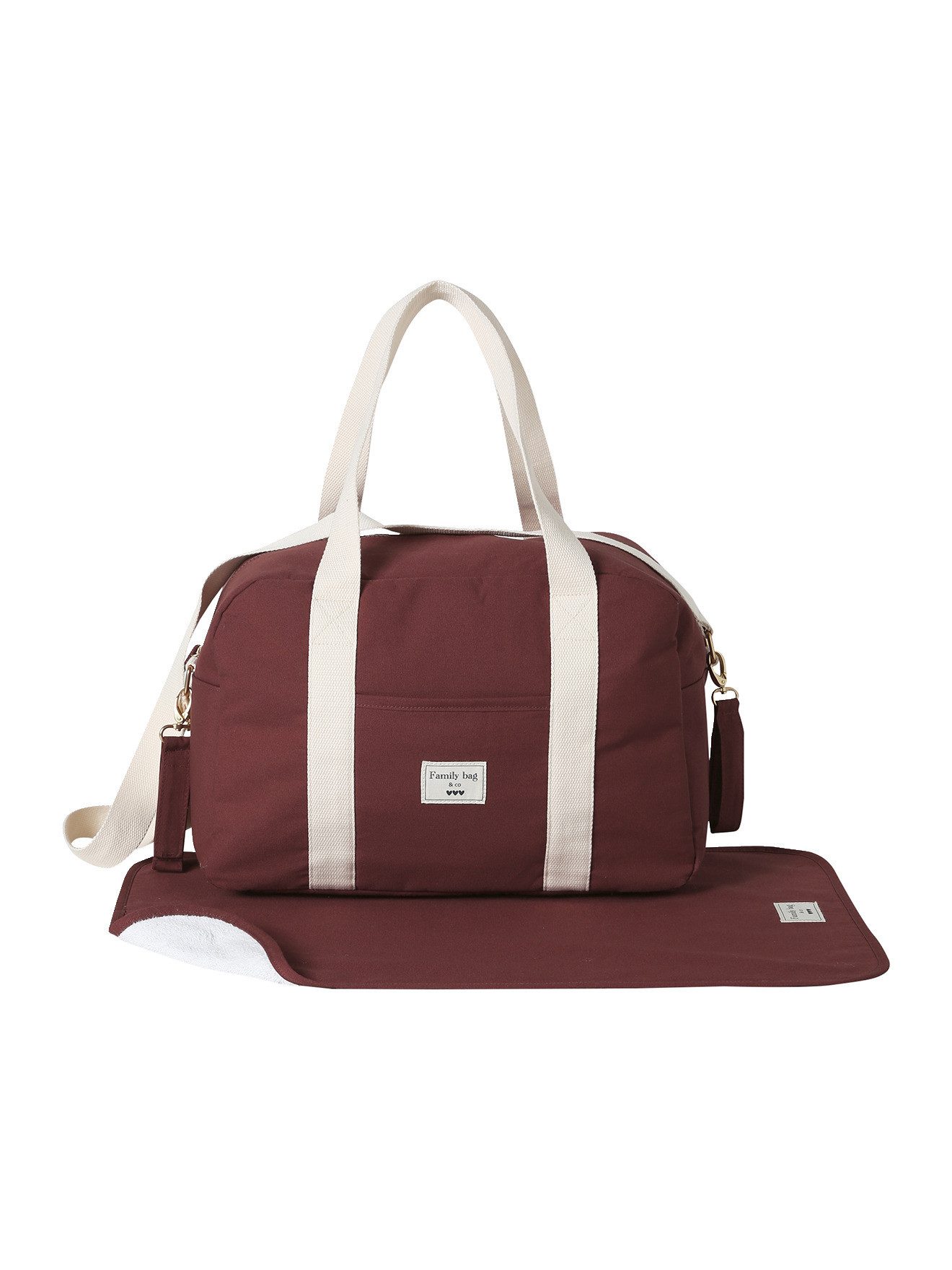vertbaudet Wickeltasche Weekender BAGHERIA, inkl. Wickelunterlage, verstellbarer u. abnehmbarer Schultergurt