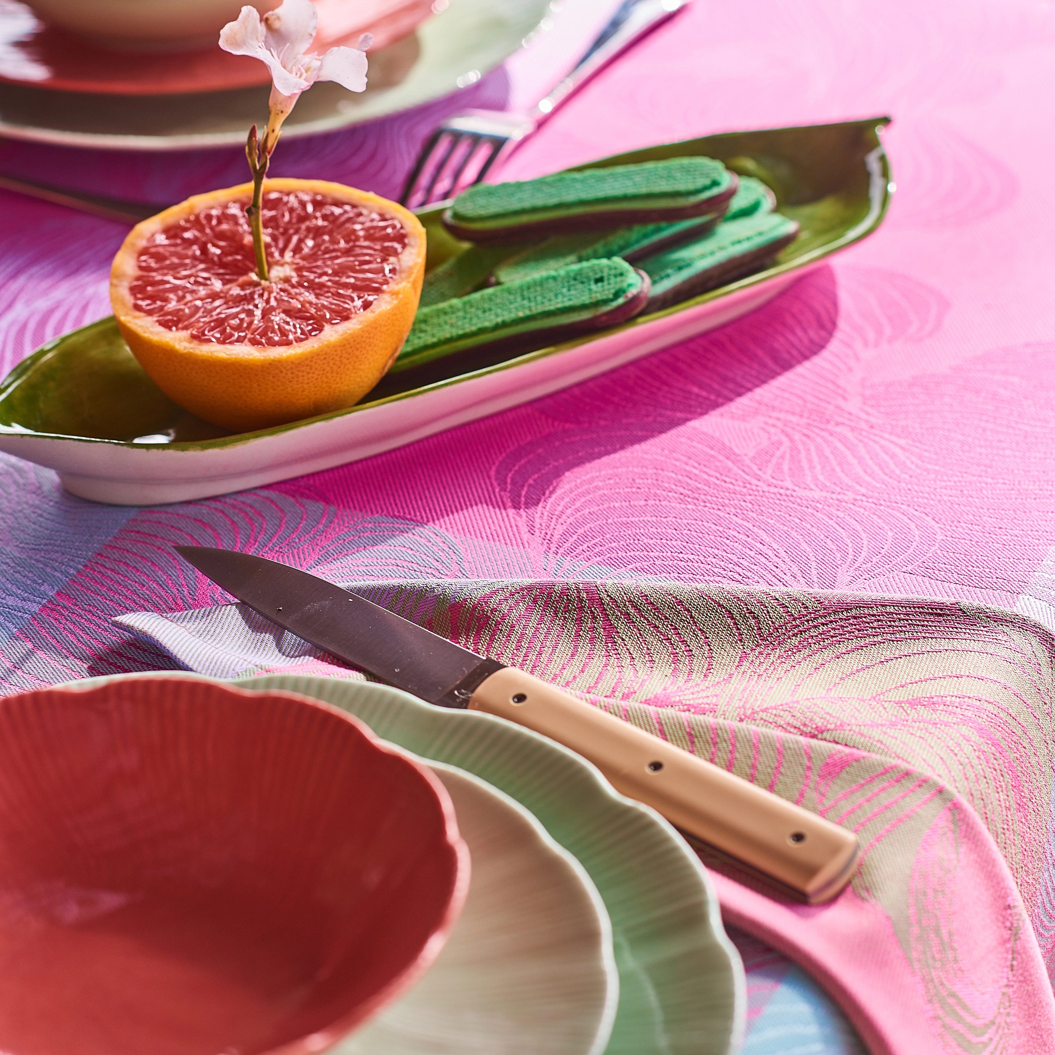 Garnier Thiebaut Tischdecke Mille Vertiges Ara - beschichtet/abwaschbar