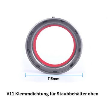 yozhiqu Staubsaugerrohr-Adapter für Dyson Staubsauger V11 Staubbehälter-Unterdeckel-Dichtungsring, Passend für V11-Staubeimer-Oberspannring + Dichtring( 1 pcs)