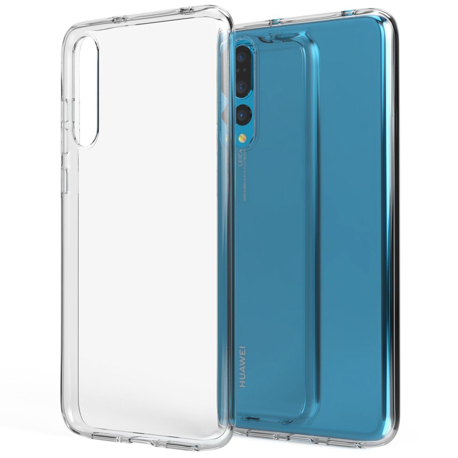 Nalia Huawei P20 Pro, GLAZE Case - Transparentes Silikon, Anti-Watermark & Schlank