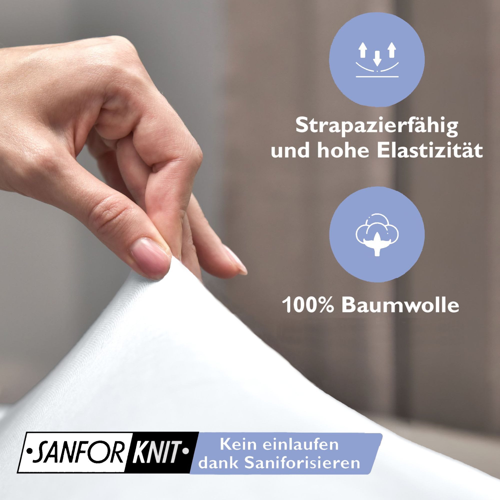 leevitex® Spannbettlaken 1er-Pack, Stoffgewicht 150 g/m², verschiedene Größen, 40 cm Steghöhe, Jersey, Gummizug: rundum, (1 Stück), OEKO-TEX® Standard 100 Zertifikatsnummer 10.HTR.85321 zertifiziert