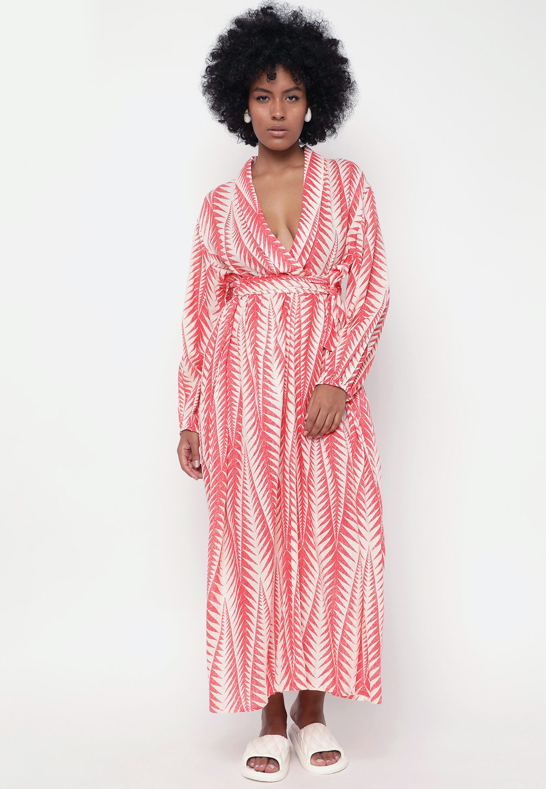 YC Fashion & Style Sommerkleid Elegantes Wickelkleid aus 100% Baumwolle Bas günstig online kaufen